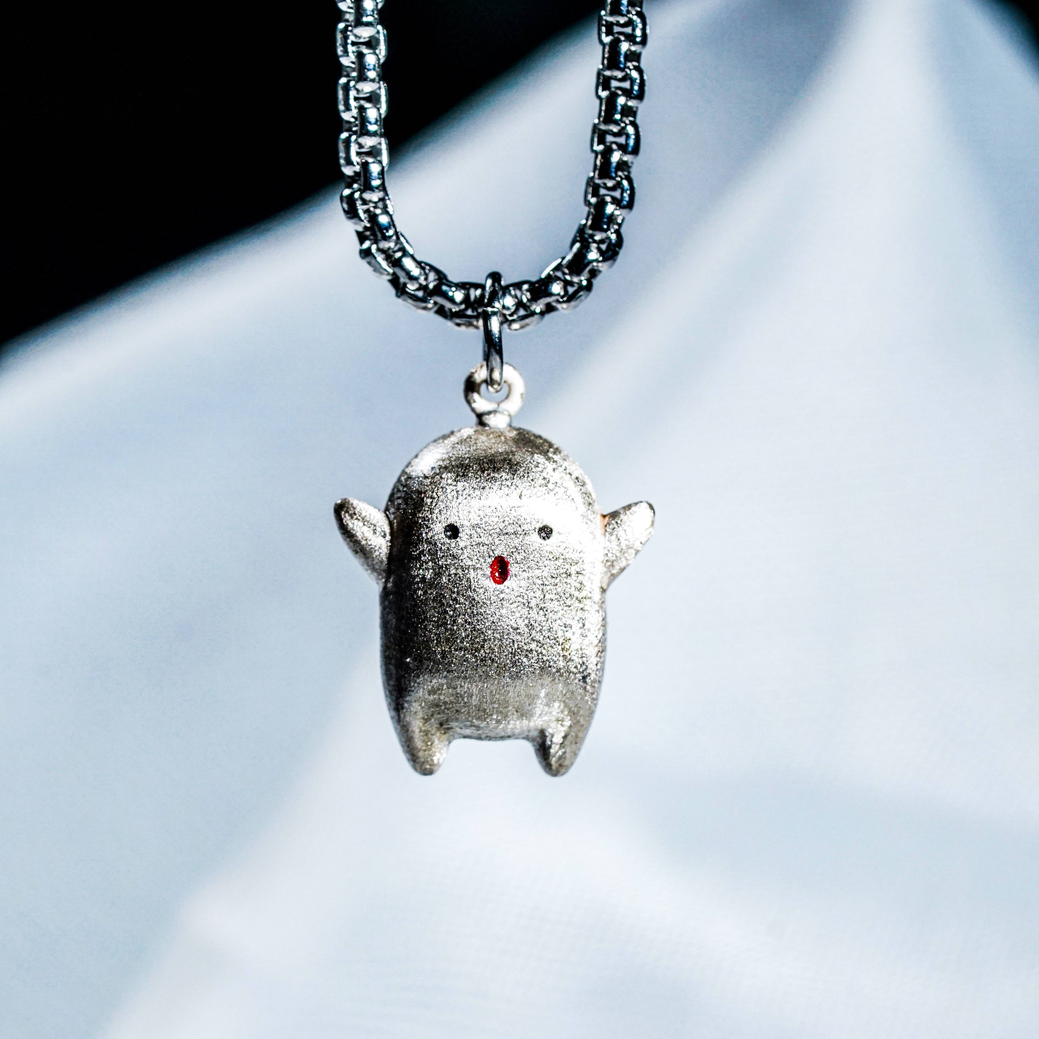 The Boy and the Heron Warawara Necklace in 950 Silver, Studio Ghibli-Inspired Jewelry, Ideal Gift for The Boy and the Heron Fans and Collectors 4 - EternaSilver DSC07779 - EternaSilver