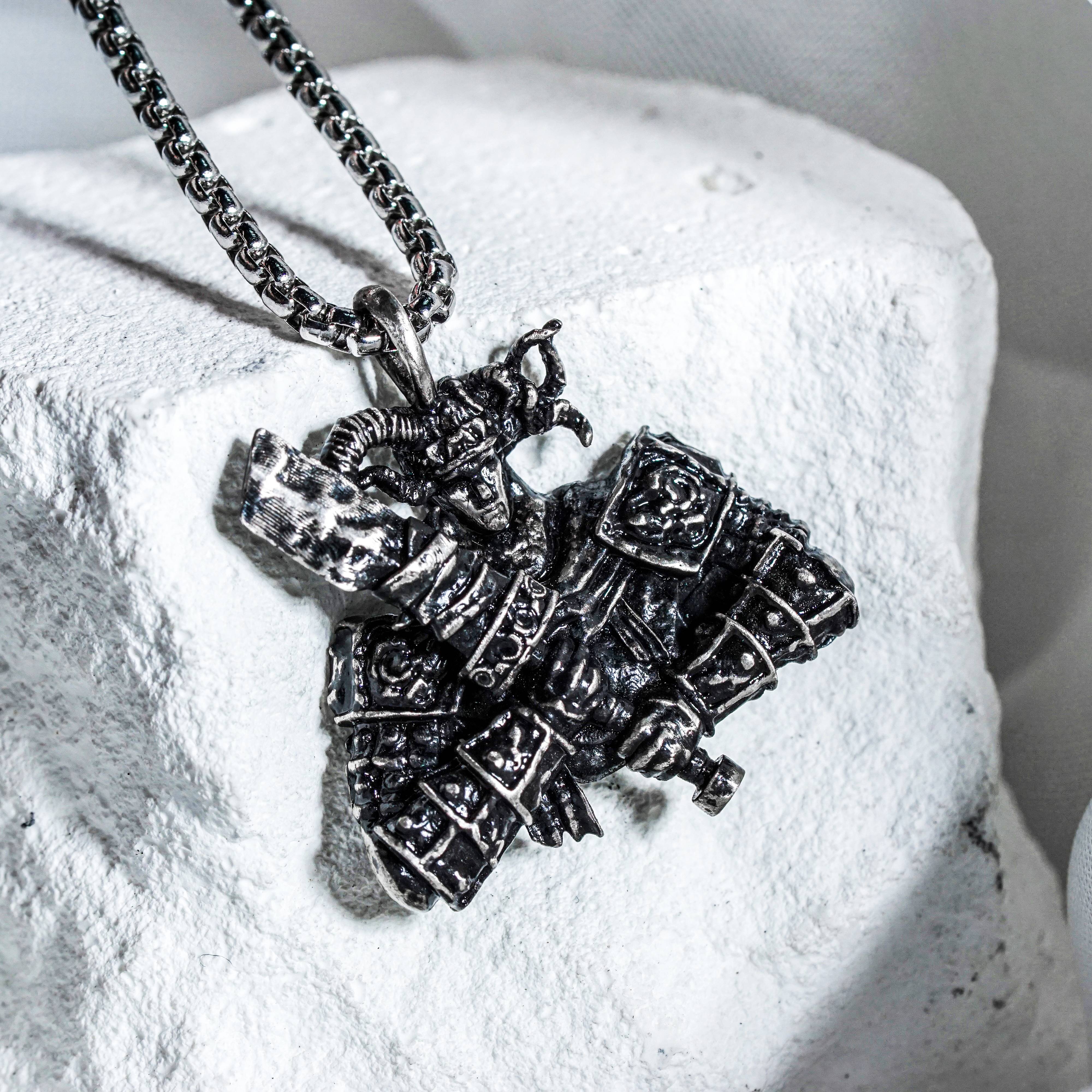 Elden Ring - Two-Handed Talisman Necklace - Handmade Silver 950 Pendant Inspired by Elden Ring 5 - EternaSilver DSC07786 - EternaSilver