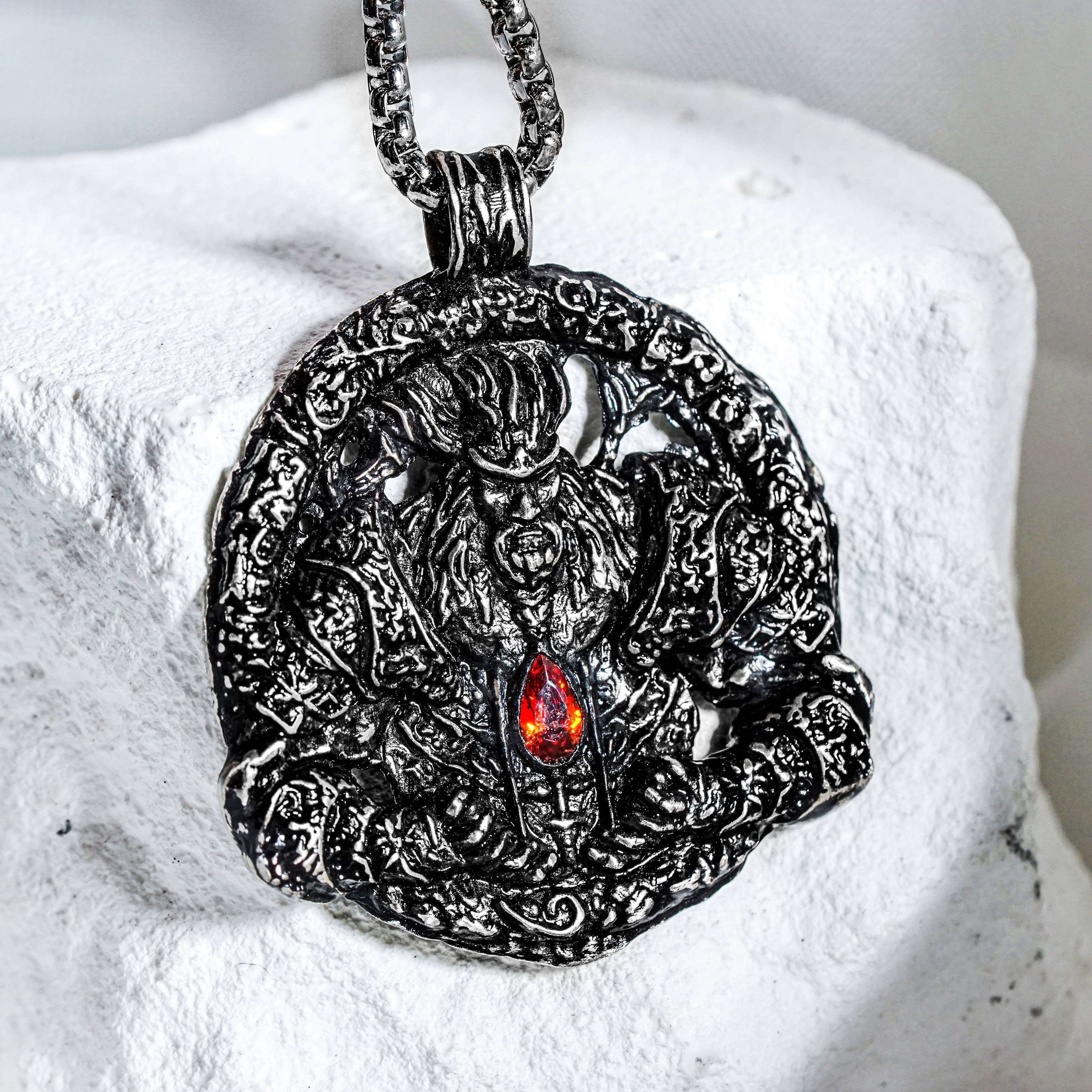 Elden Ring - Talisman of Lord's Bestowal Necklace - Handmade Silver 950 Pendant Inspired by Elden Ring 3 - EternaSilver DSC07792 - EternaSilver