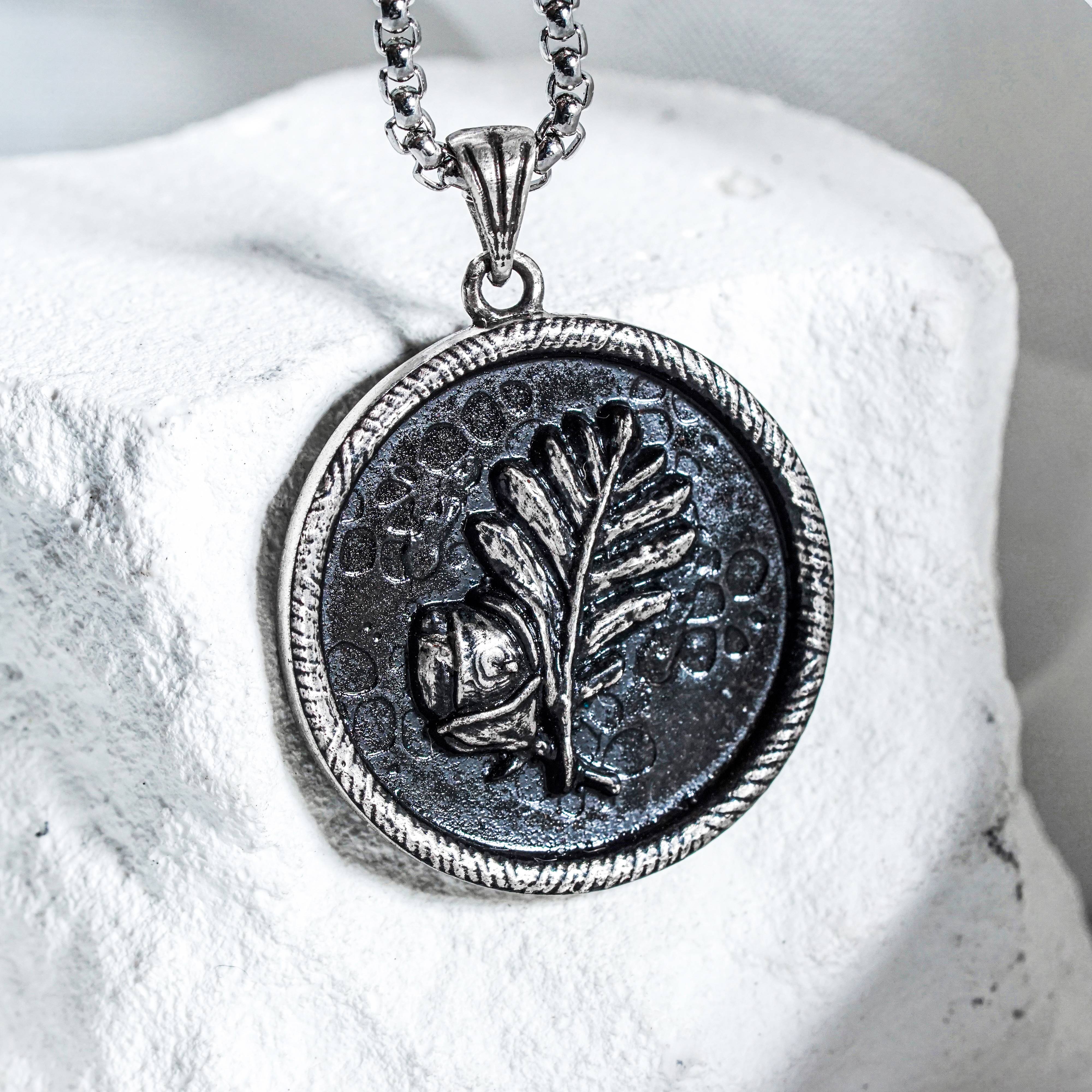 Baldur's Gate 3 Halsin Necklace Handmade Silver, 950 Silver Pendant, BG3 Halsin Jewelry Gift, Baldur's Gate 3 Collectible