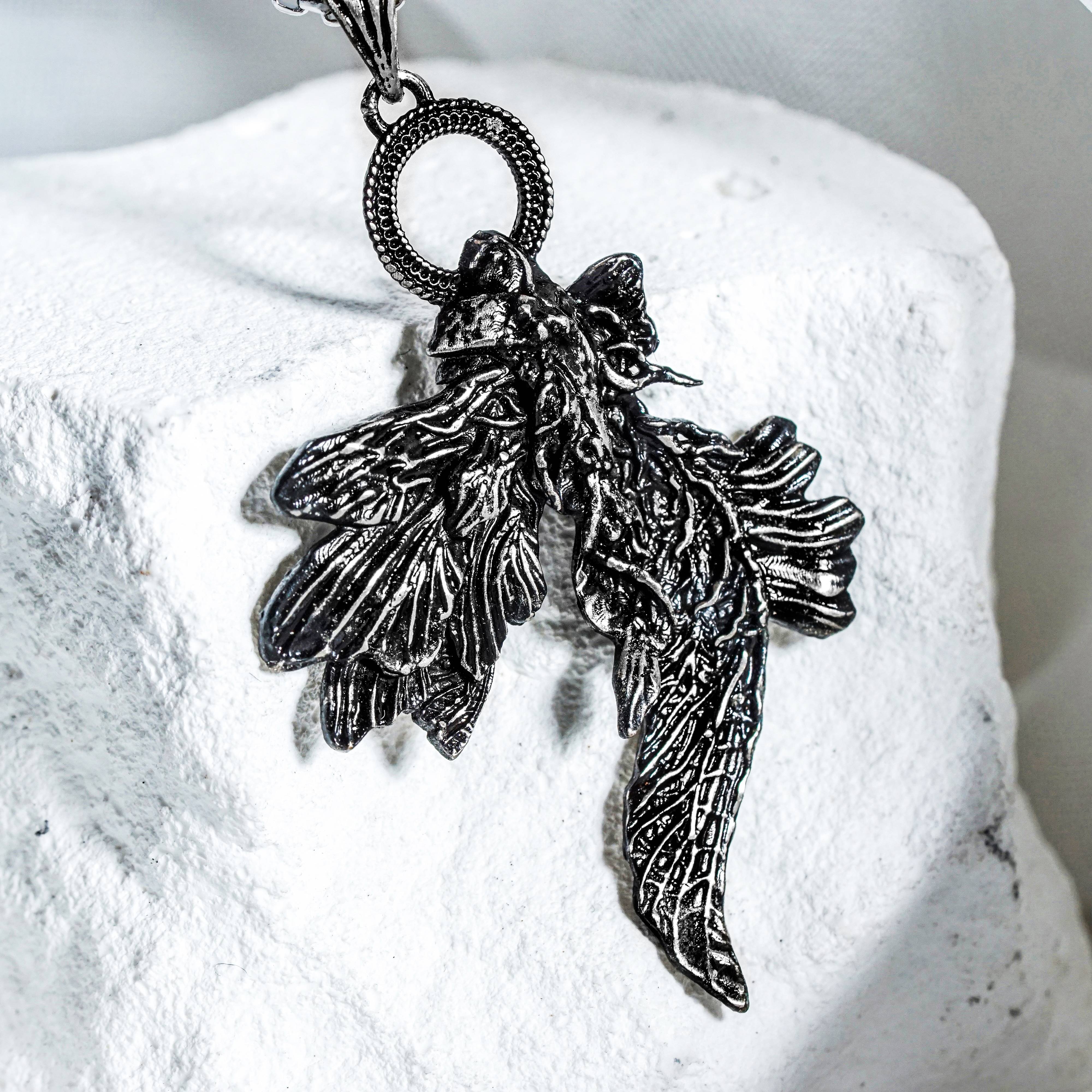 Elden Ring - Fine Crucible Feather Talisman Necklace - Handmade Silver 950 Pendant Inspired by Elden Ring 6 - EternaSilver DSC07801 - EternaSilver