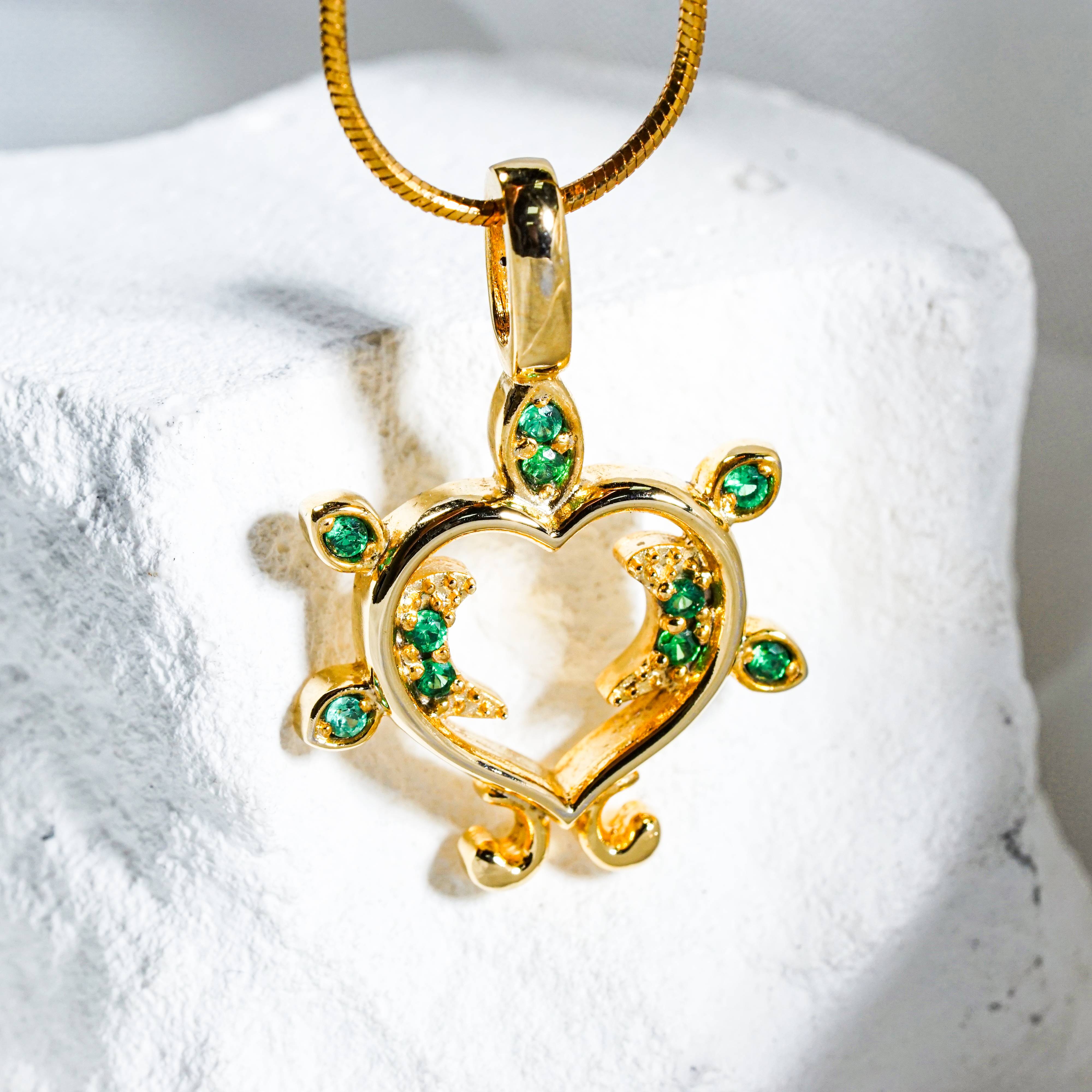 Genshin Impact Dendro Visions Pattern Custom Necklace, Handmade Sterling Silver 950/Gold Plated Signet Necklace, Element Jewelry Charm Gift