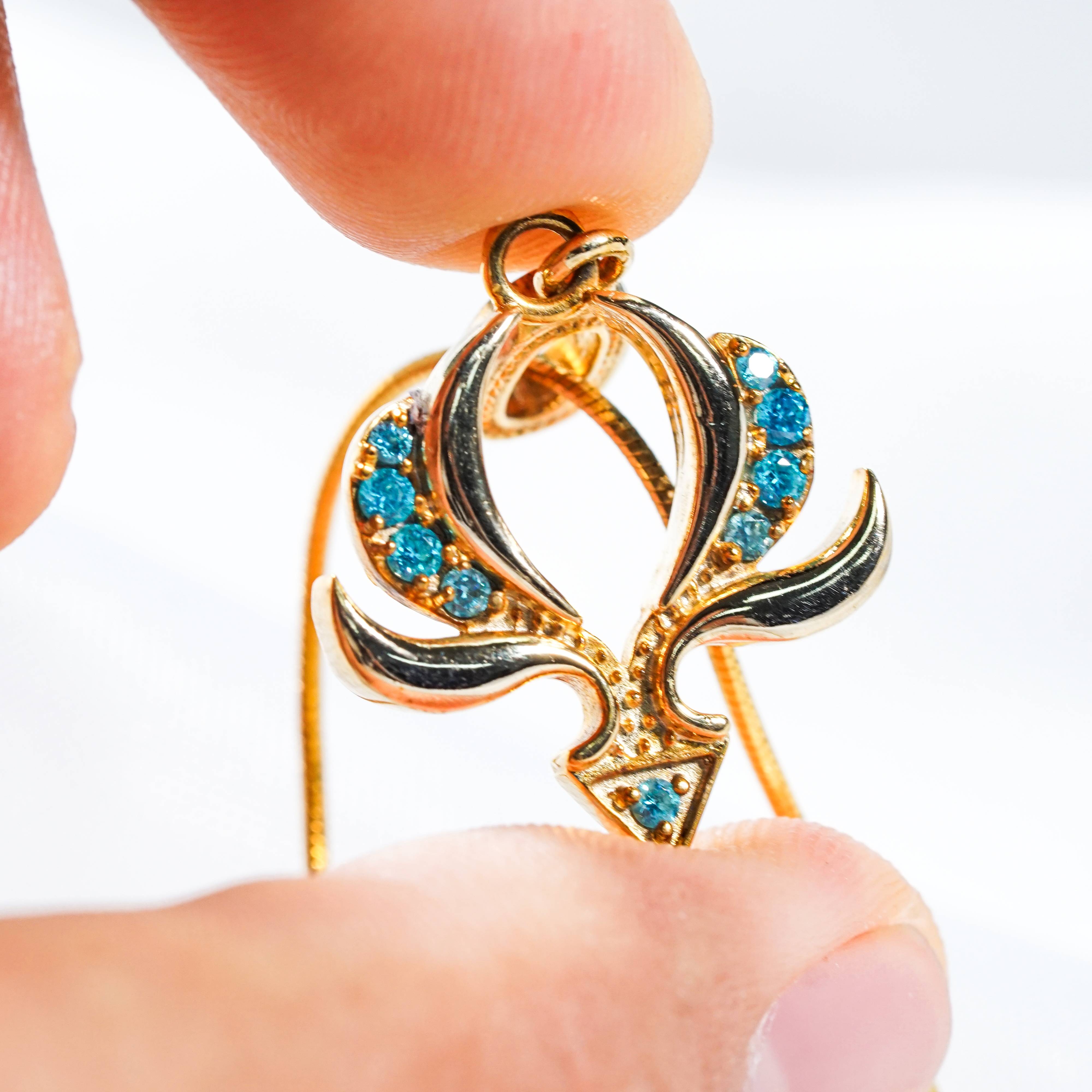 Genshin Impact Anemo Visions Pattern Custom Necklace, Handmade Sterling Silver 950/Gold Plated Signet Necklace, Element Jewelry Charm Gift 5 - EternaSilver DSC07845 - EternaSilver