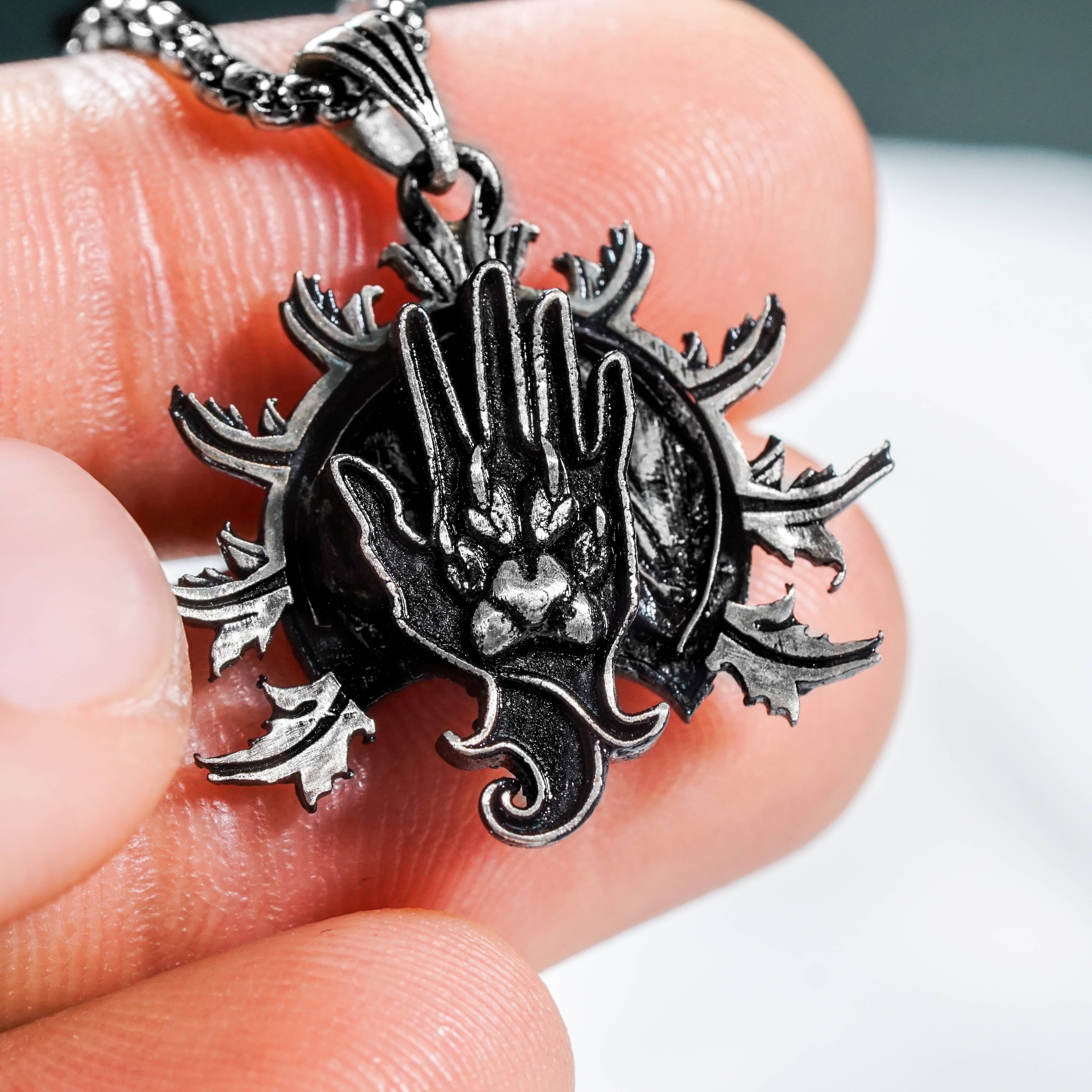 Baldur's Gate 3 Ranger Silver 950 Badge Necklace, Unique Silver Pendant Inspired by BG3, Gift for Fans of Baldur's Gate 3 5 - EternaSilver DSC07917 - EternaSilver