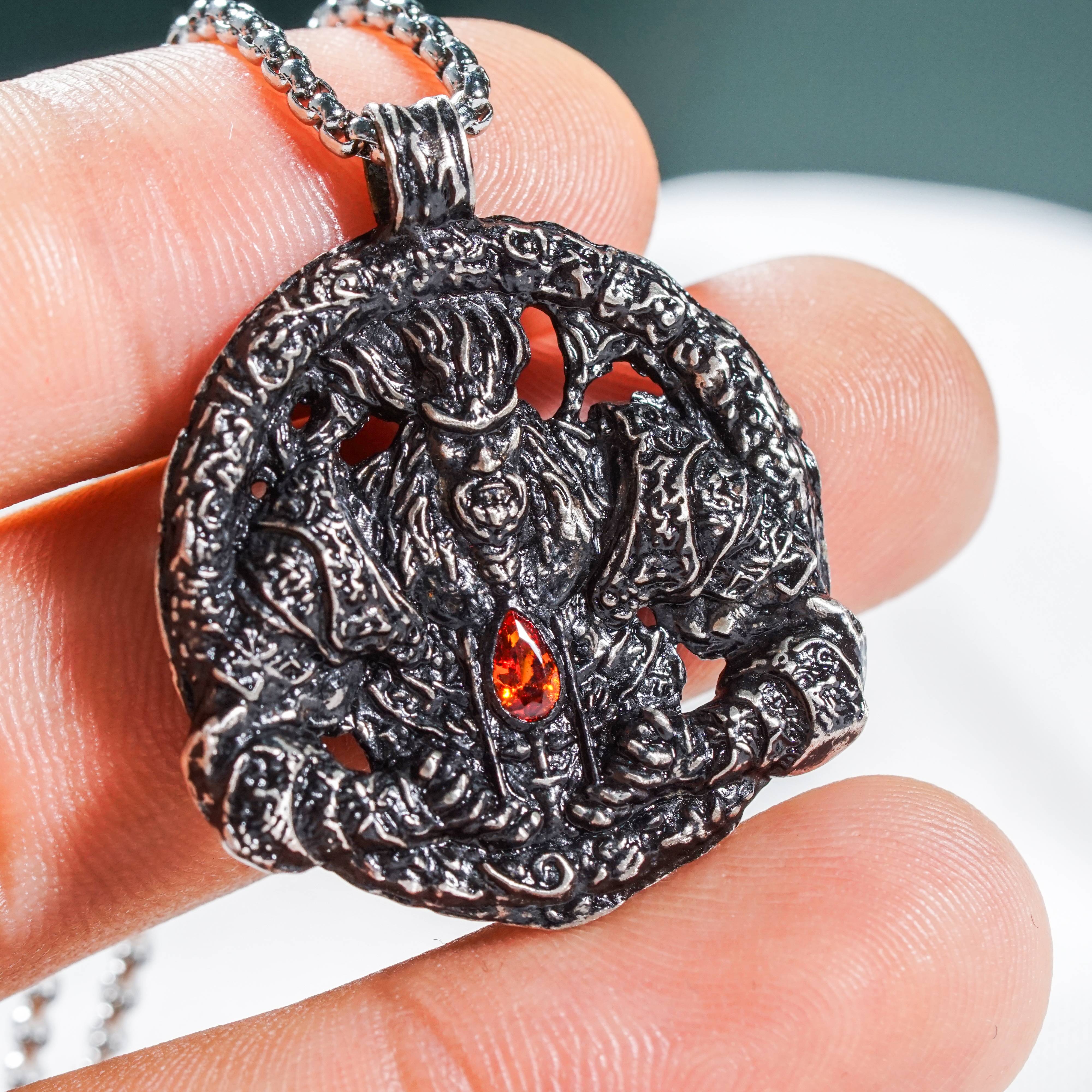 Elden Ring - Talisman of Lord's Bestowal Necklace - Handmade Silver 950 Pendant Inspired by Elden Ring 5 - EternaSilver DSC07948 - EternaSilver