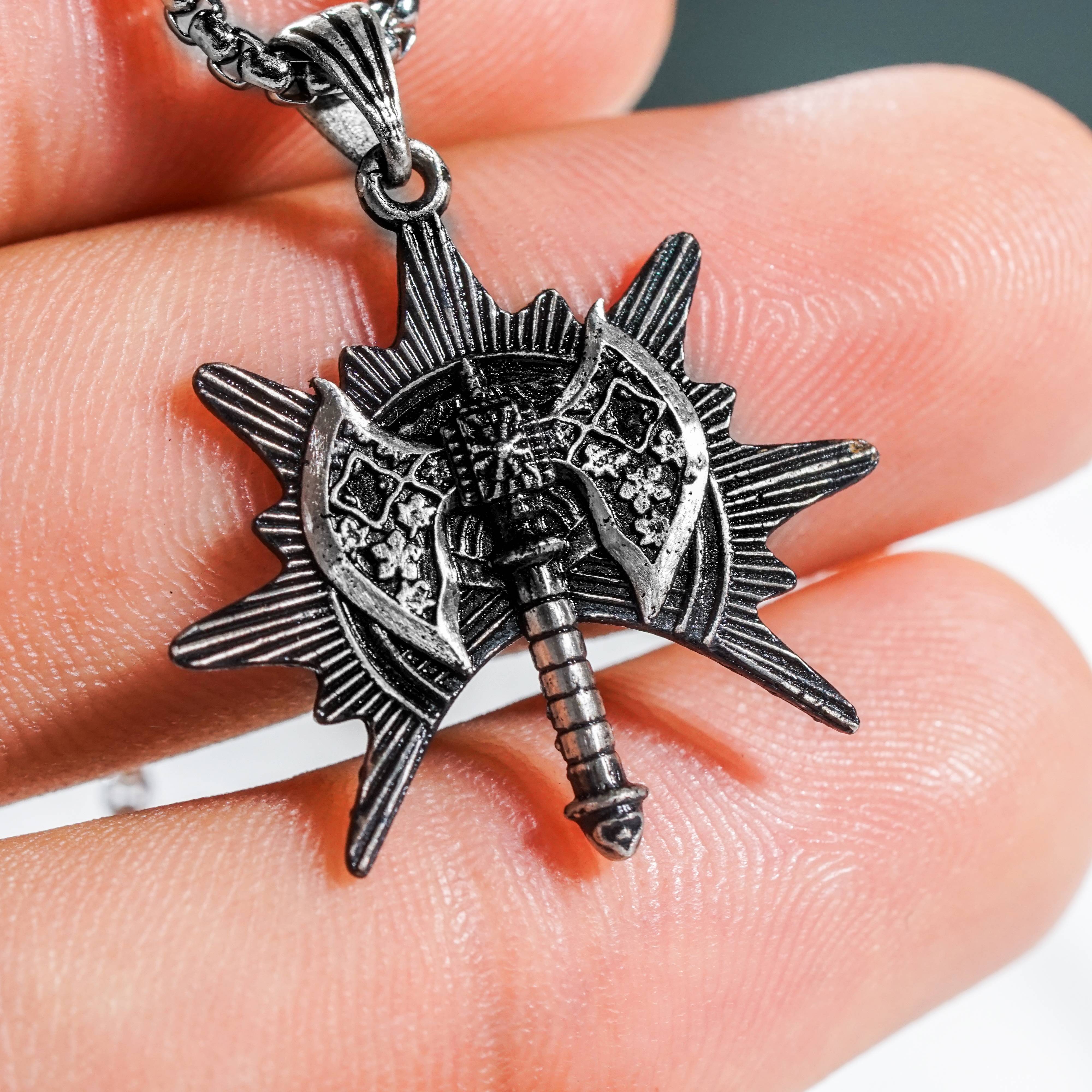 Baldur's Gate 3 Barbarian Silver 950 Badge Necklace, Unique Silver Pendant Inspired by BG3, Gift for Fans of Baldur's Gate 3 3 - EternaSilver DSC07967 - EternaSilver