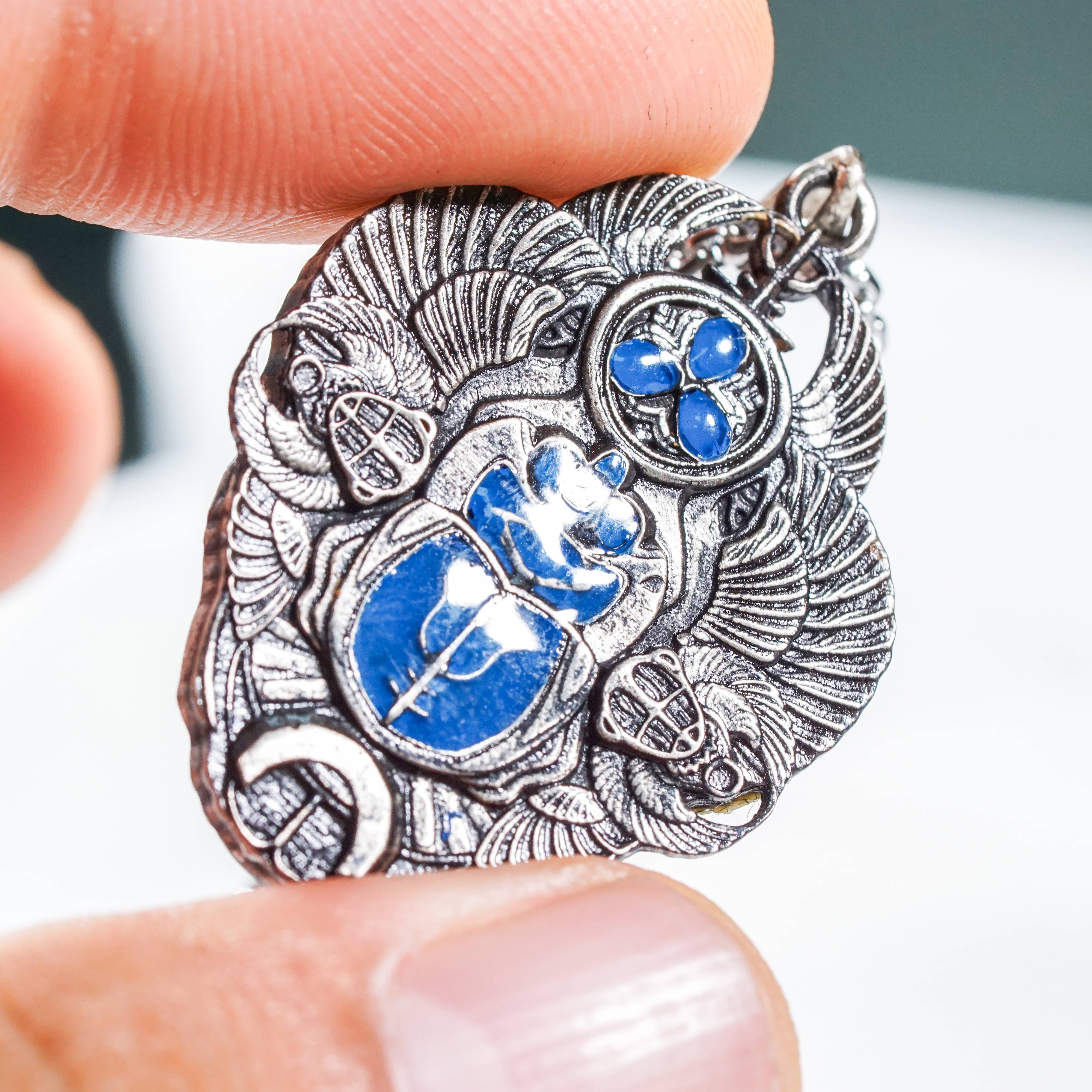 Baldur's Gate 3 Scarab of Protection Amulet Handmade Silver 950, Baldur's Gate 3 Necklace, Scarab Pendant 7 - EternaSilver DSC07988 - EternaSilver