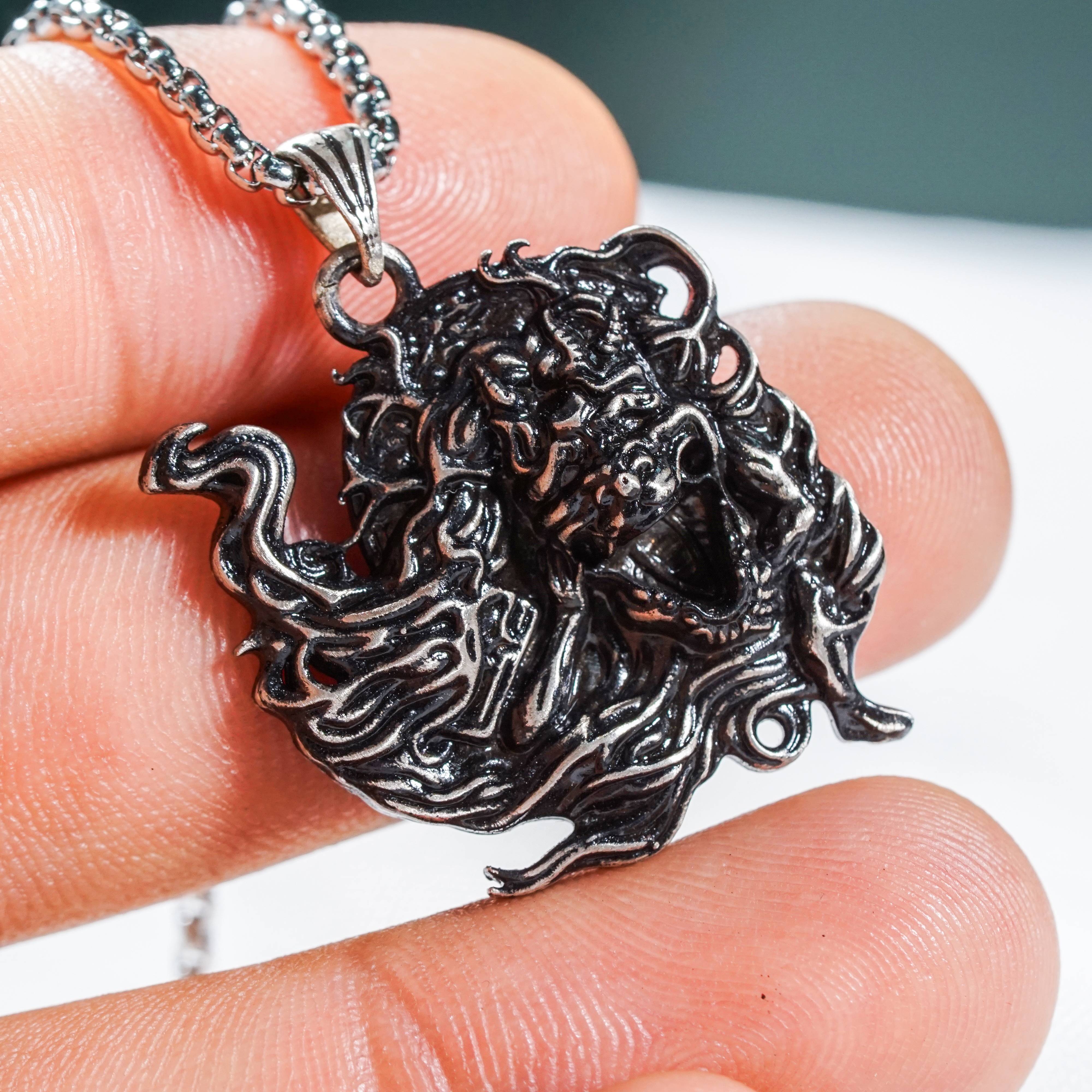 Elden Ring - Enraged Divine Beast Necklace - Handmade Silver 950 Pendant Inspired by Elden Ring 5 - EternaSilver DSC07994 - EternaSilver