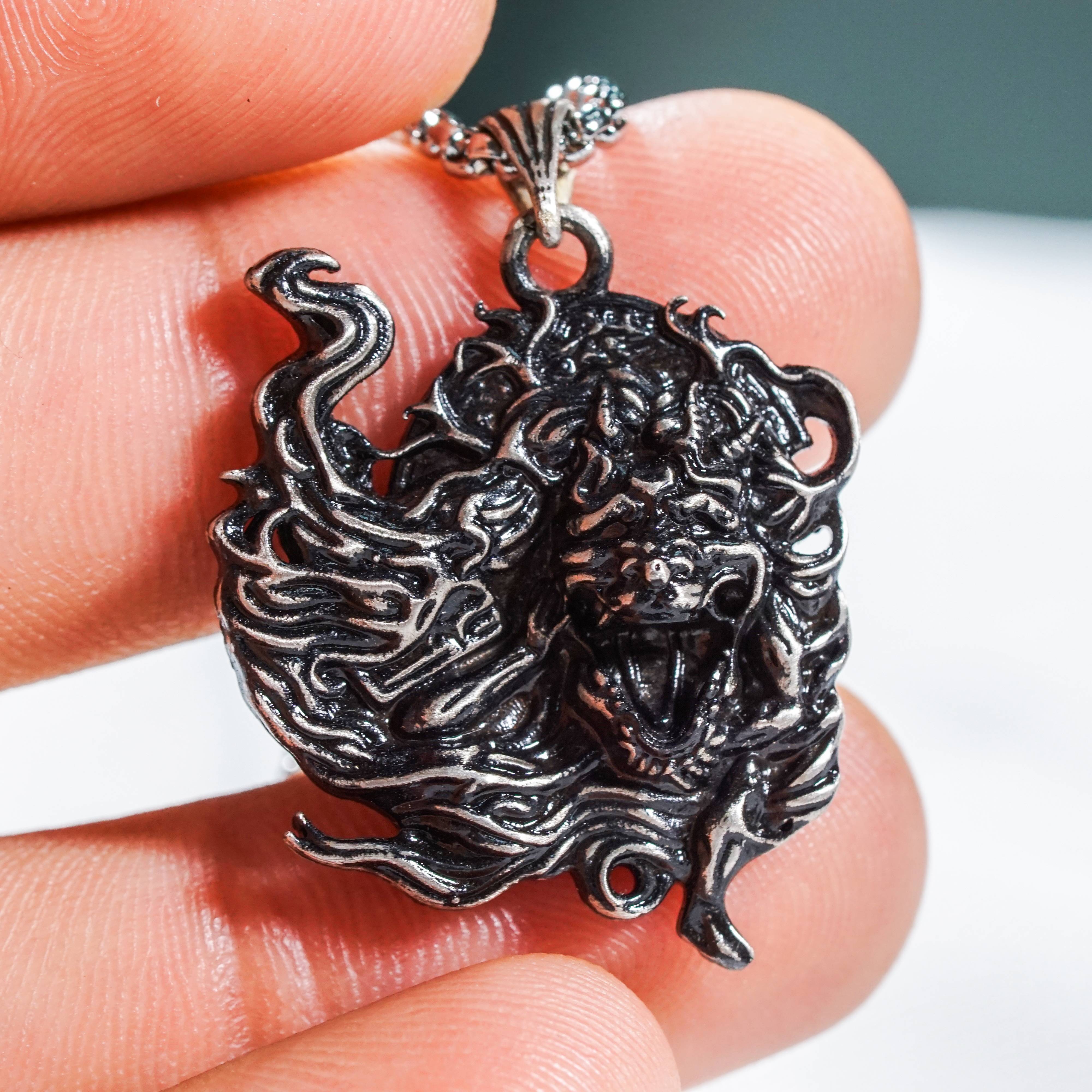 Elden Ring - Enraged Divine Beast Necklace - Handmade Silver 950 Pendant Inspired by Elden Ring 4 - EternaSilver DSC07995 - EternaSilver
