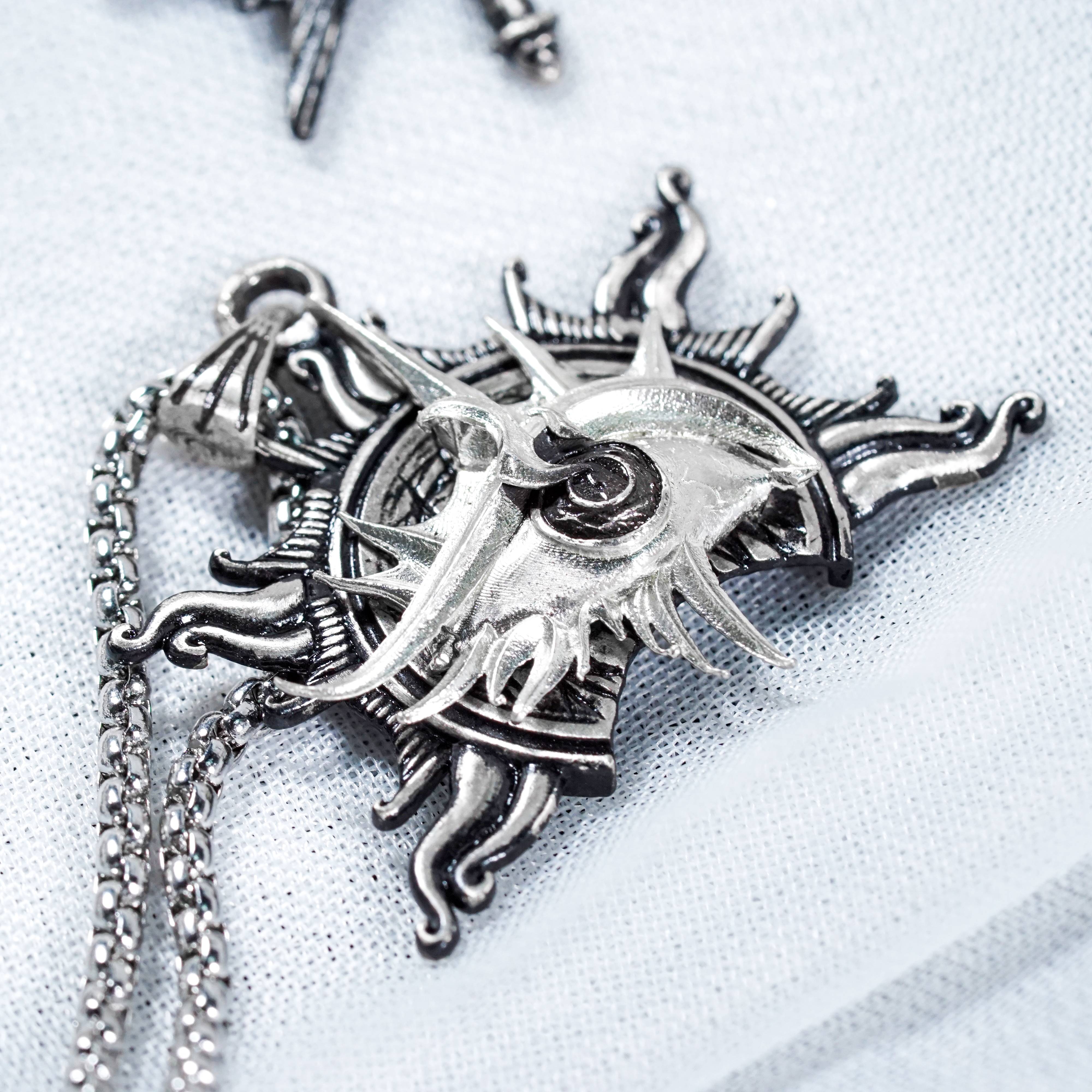 Baldur's Gate 3 Warlock Silver 950 Badge Necklace, Unique Silver Pendant Inspired by BG3, Gift for Fans of Baldur's Gate 3 7 - EternaSilver DSC08011 - EternaSilver
