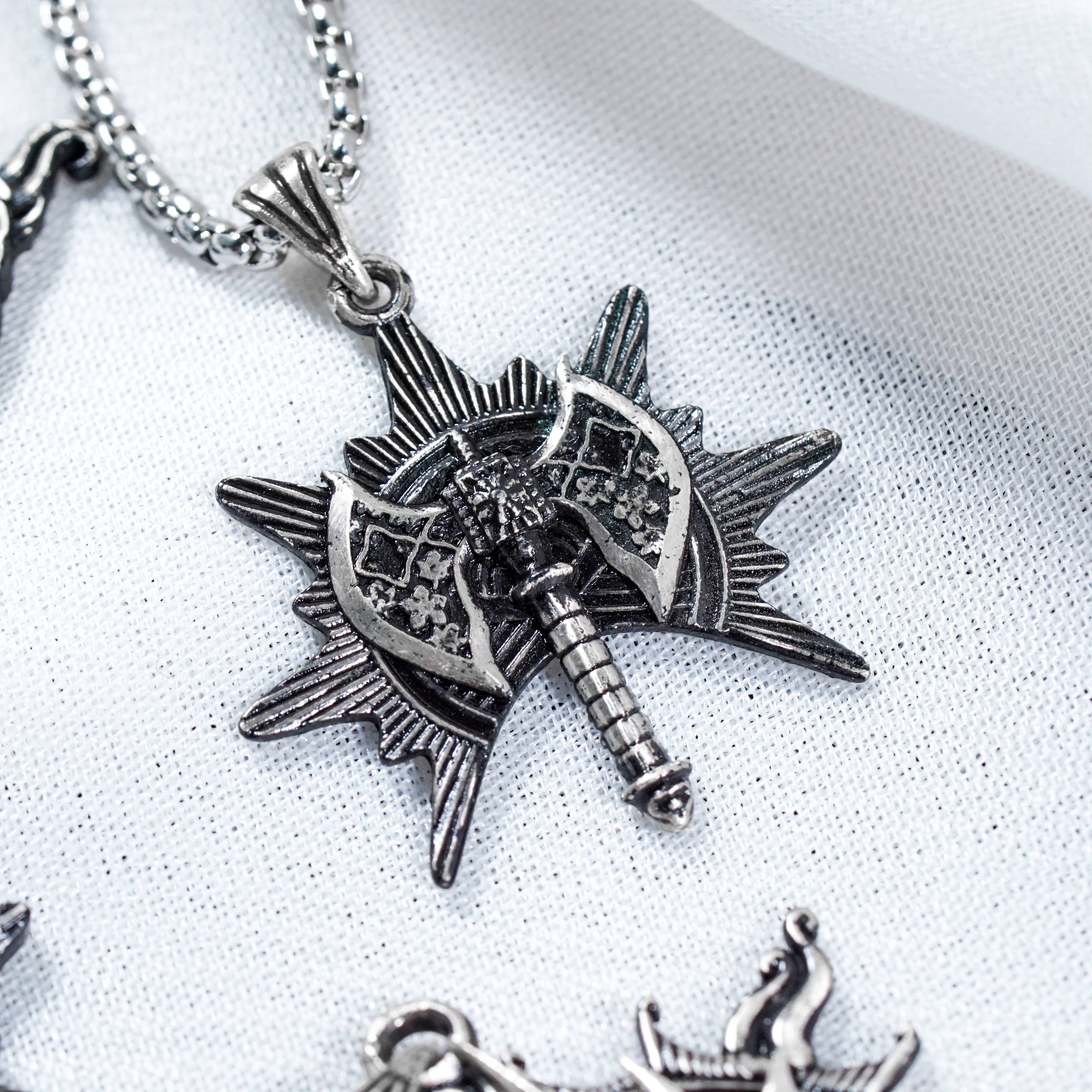 Baldur's Gate 3 Barbarian Silver 950 Badge Necklace, Unique Silver Pendant Inspired by BG3, Gift for Fans of Baldur's Gate 3 6 - EternaSilver DSC08012 - EternaSilver