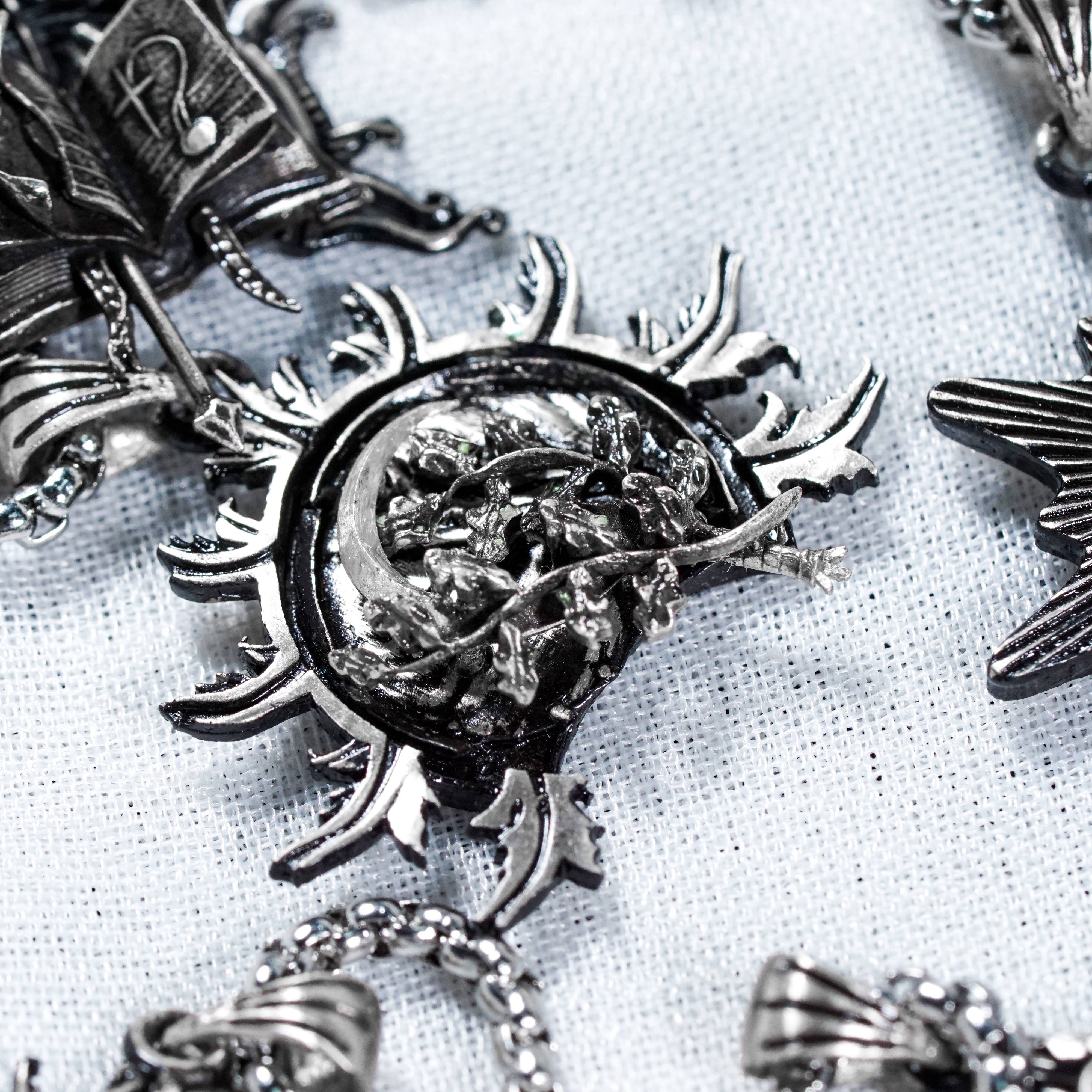 Baldur's Gate 3 Druid Silver 950 Badge Necklace, Unique Silver Pendant Inspired by BG3, Gift for Fans of Baldur's Gate 3 8 - EternaSilver DSC08016 - EternaSilver