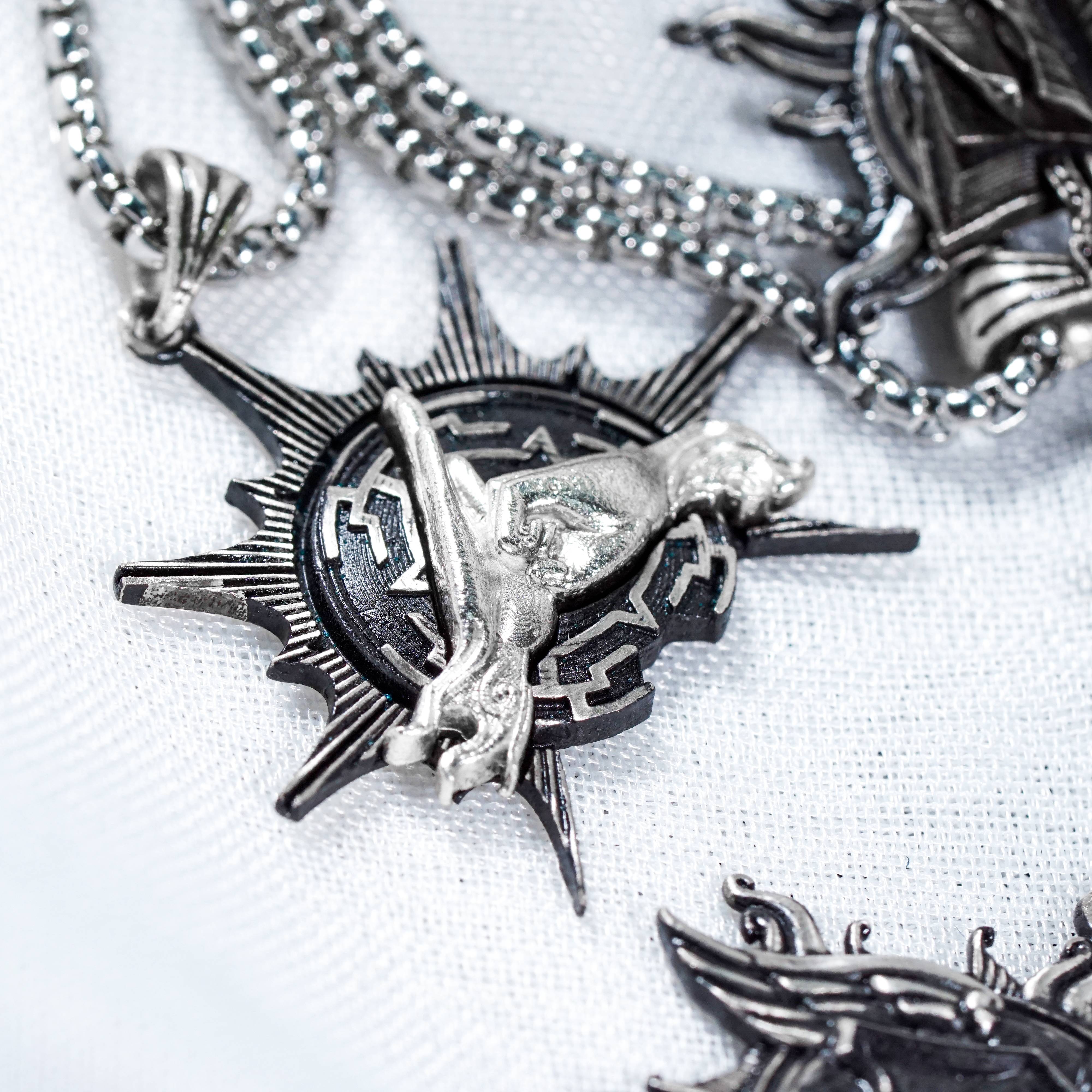 Baldur's Gate 3 Monk Silver 950 Badge Necklace, Unique Silver Pendant Inspired by BG3, Gift for Fans of Baldur's Gate 3 6 - EternaSilver DSC08018 - EternaSilver