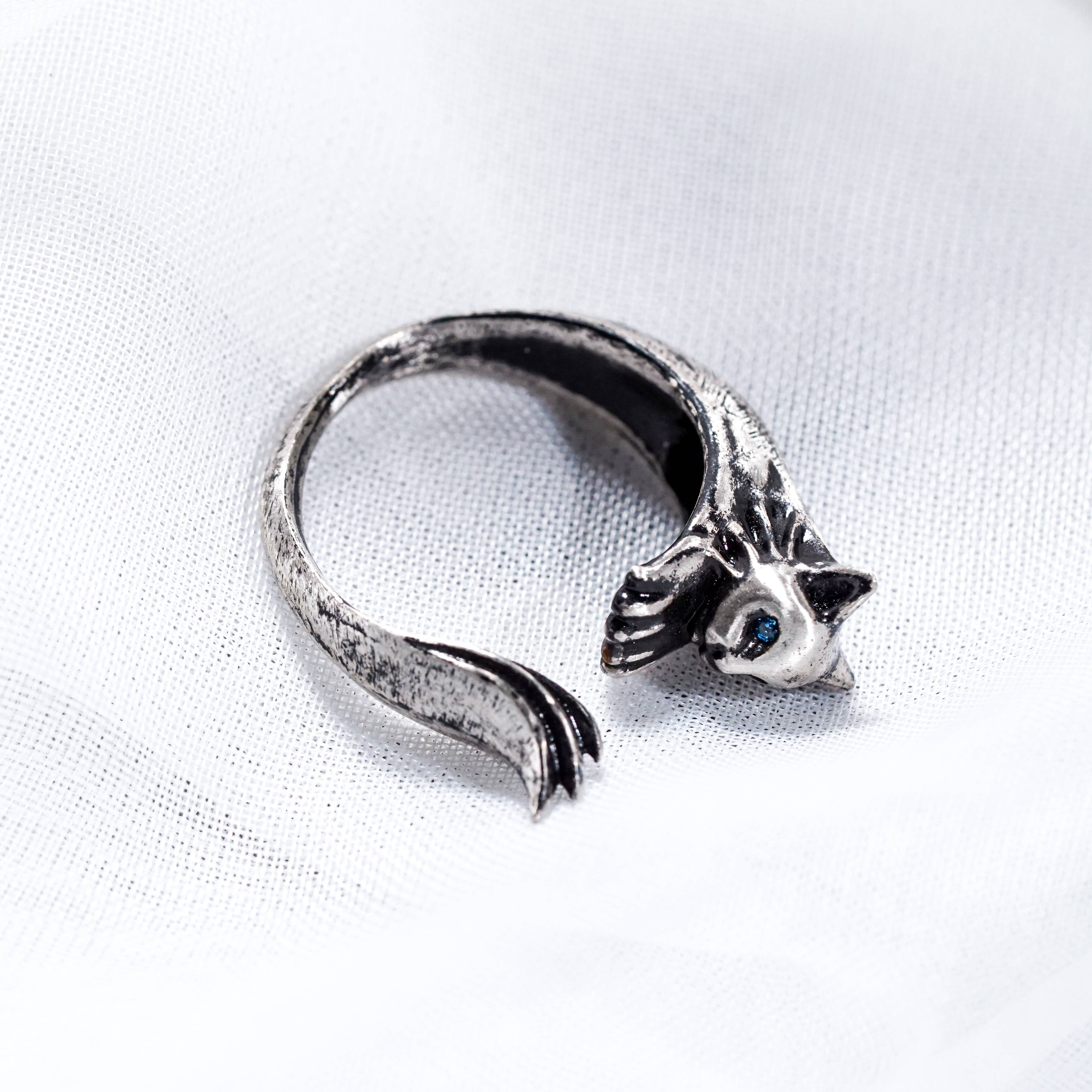 Dark Souls 3 Silvercat Ring, Handmade Dark Souls 3 950 Silver Rings, Silvercat Ring 4 - EternaSilver DSC08042 - EternaSilver