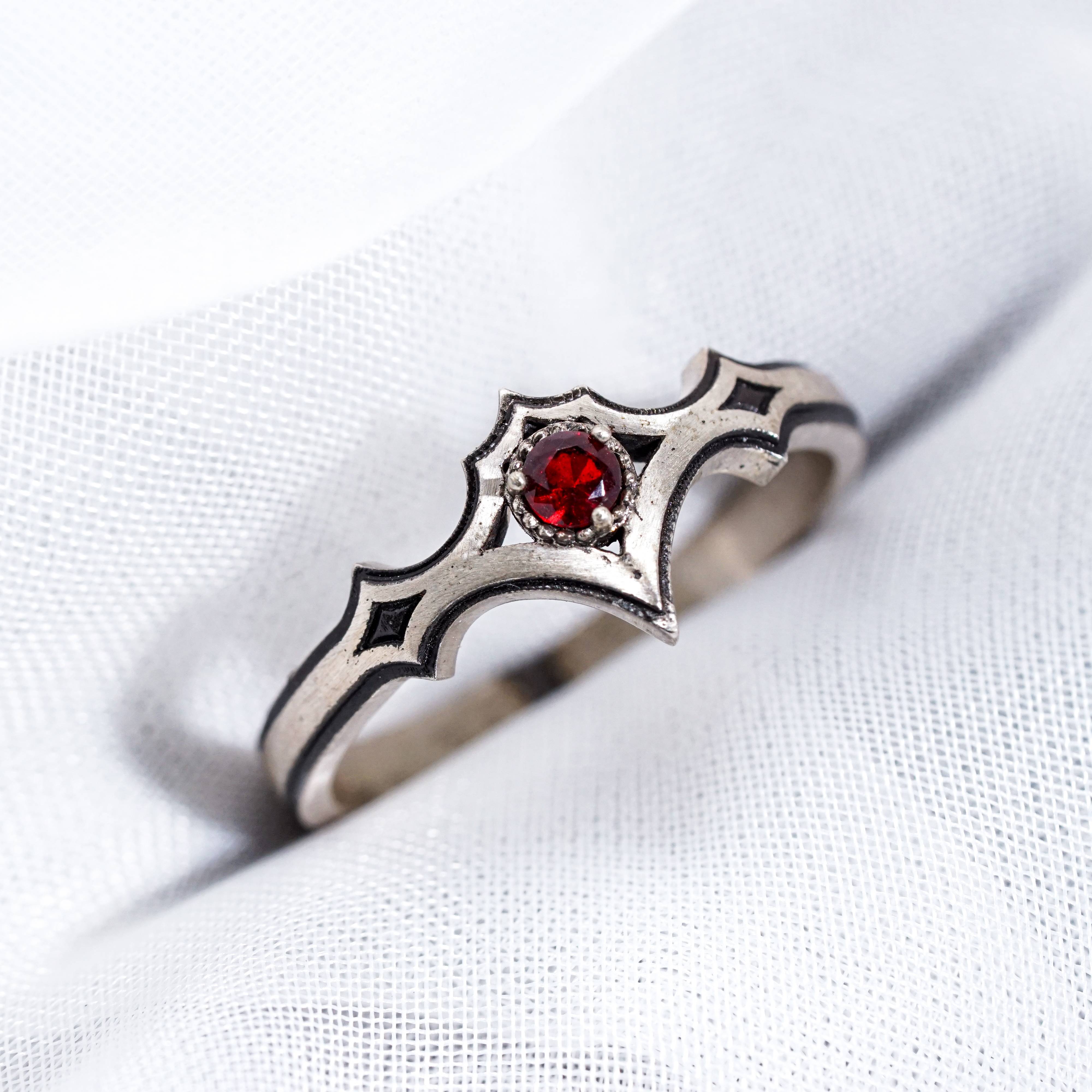 Baldur's Gate 3 Szarr Family Ring, Handmade 950 Silver Cazador’s Ring, Custom BG3 Jewelry for DnD and RPG Fans