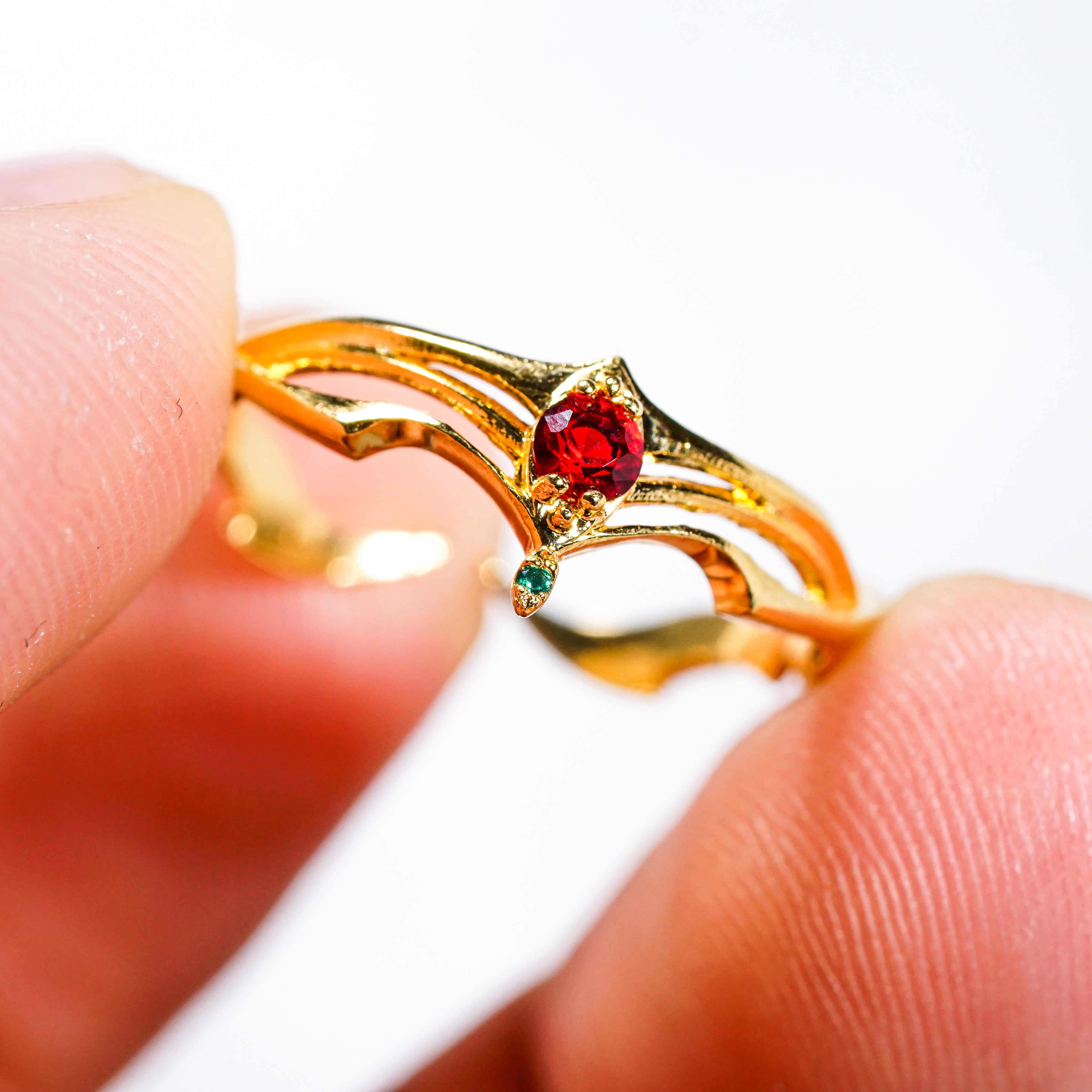 Final Fantasy VII Rebirth Circlet Ring, Handmade Gold 14k Plated Jewelry, Perfect Accessory for FF7 Fans and Cosplayers