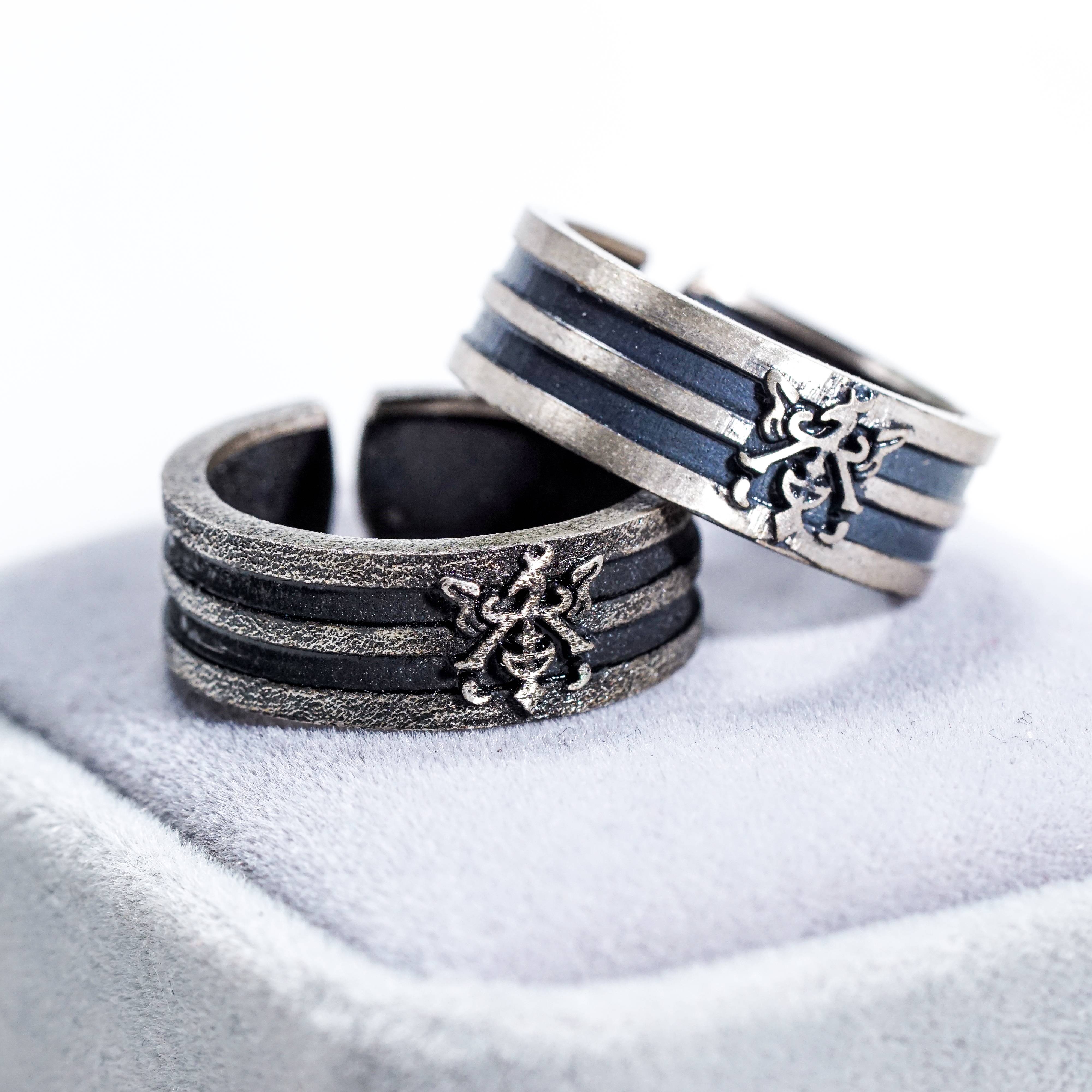 Fanmade Final Fantasy XVI Clive & Joshua Rosfield Ring, Handmade Silver 950 Jewelry, FF16 Inspired Ring, Clive and Joshua Ring