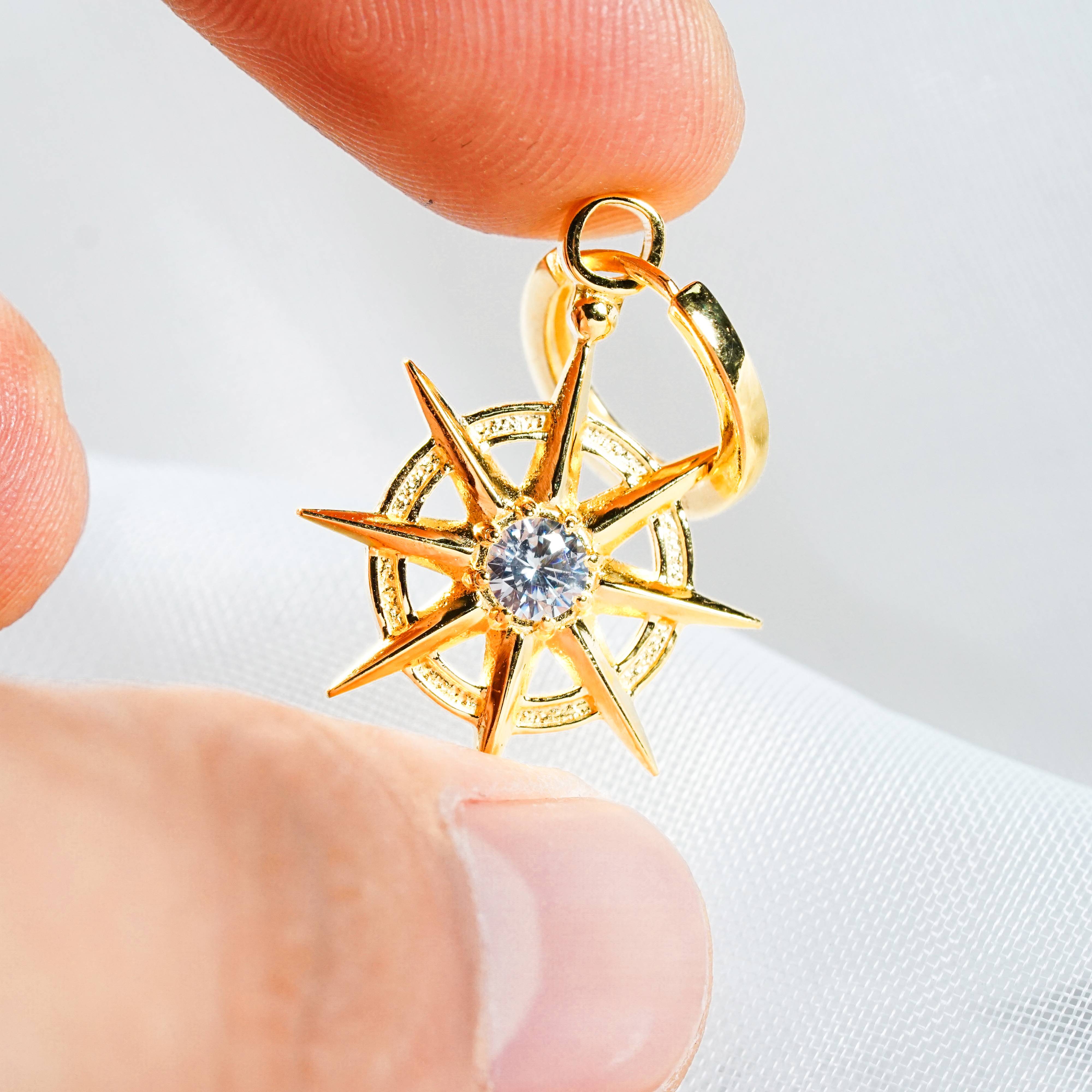 Handmade Baldur's Gate 3 Gale’s Earring, Authentic Fanmade Silver 950 Jewelry Inspired by Gale Dekarios, Wizard of Waterdeep, BG3 Cosplay 11 - EternaSilver DSC05683 - EternaSilver