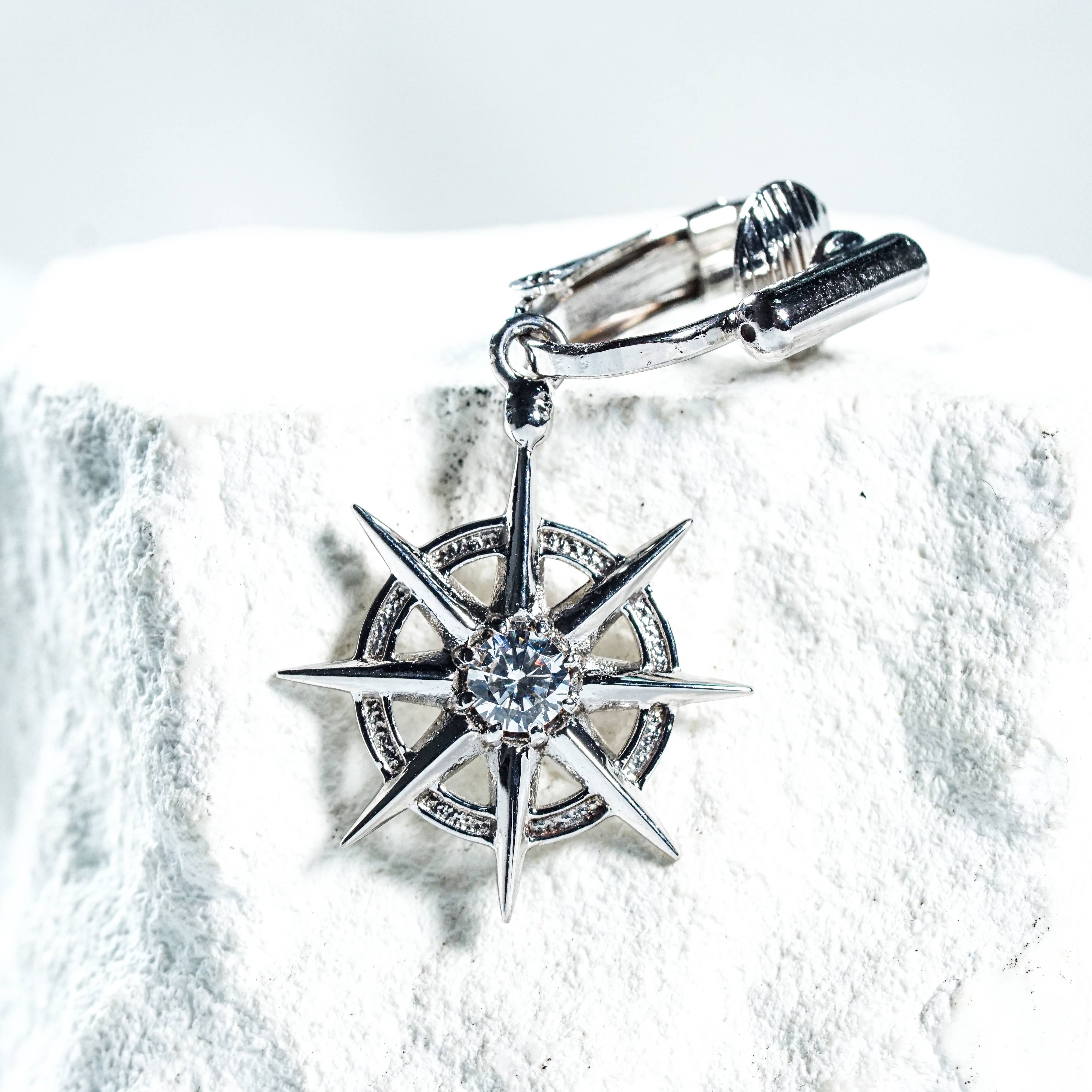 Handmade Baldur's Gate 3 Gale’s Earring, Authentic Fanmade Silver 950 Jewelry Inspired by Gale Dekarios, Wizard of Waterdeep, BG3 Cosplay 7 - EternaSilver DSC05693 - EternaSilver