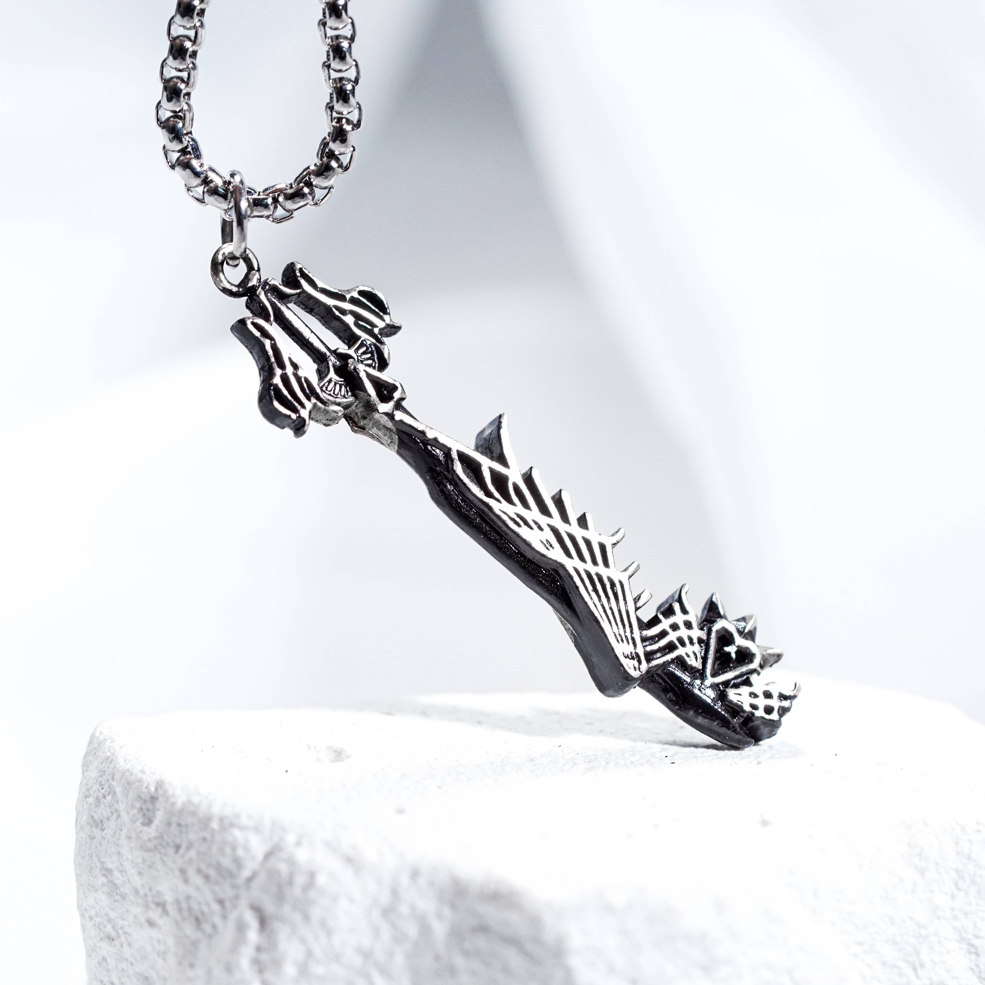 Kingdom Hearts Necklace, Ultima Weapon Keyblade Pendant Keys 950 Silver Necklace, Limited Edition Jewelry for Kingdom Hearts Fans 7 - EternaSilver DSC08204 - EternaSilver
