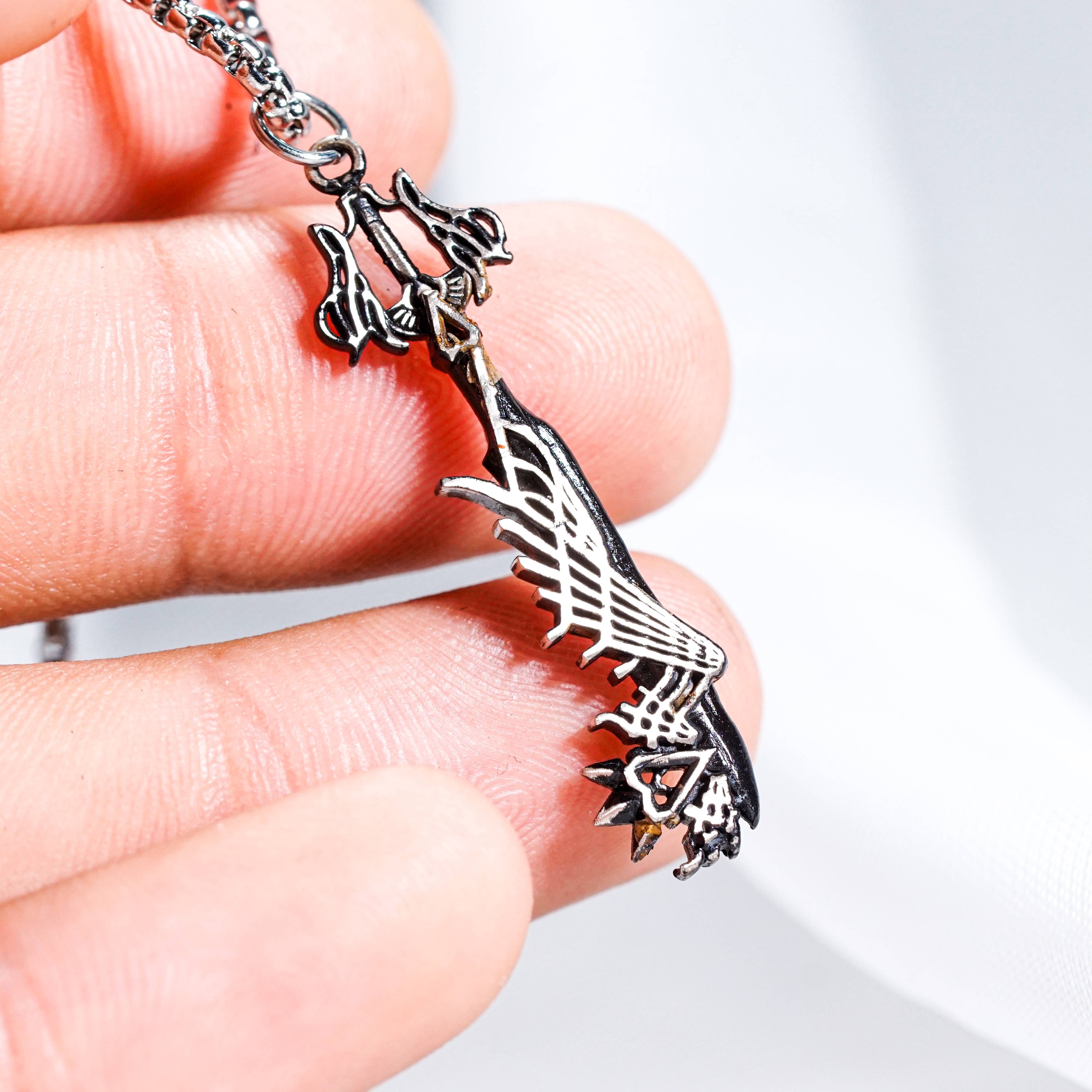 Kingdom Hearts Necklace, Ultima Weapon Keyblade Pendant Keys 950 Silver Necklace, Limited Edition Jewelry for Kingdom Hearts Fans 5 - EternaSilver DSC08238 - EternaSilver