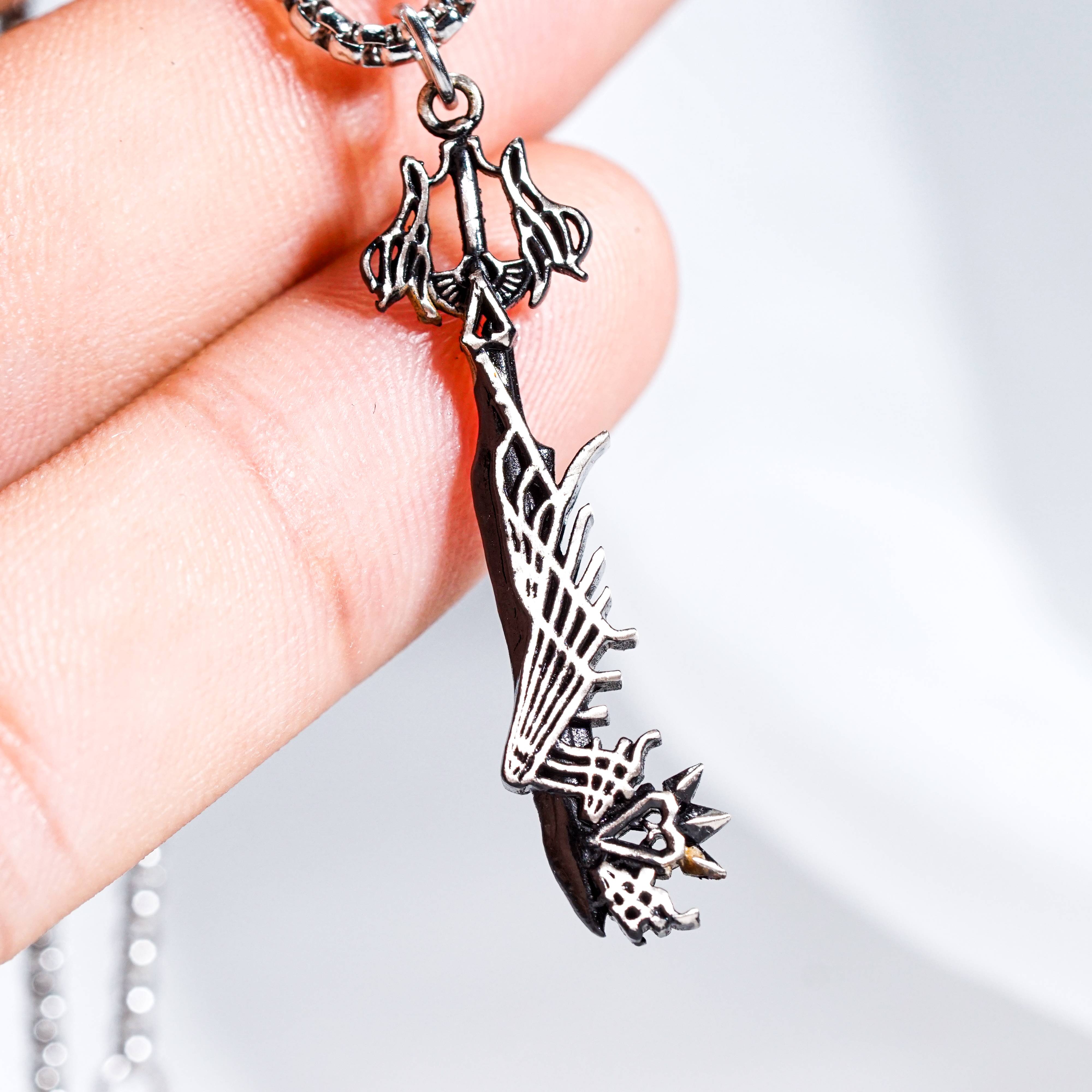 Kingdom Hearts Necklace, Ultima Weapon Keyblade Pendant Keys 950 Silver Necklace, Limited Edition Jewelry for Kingdom Hearts Fans 3 - EternaSilver DSC08240 - EternaSilver