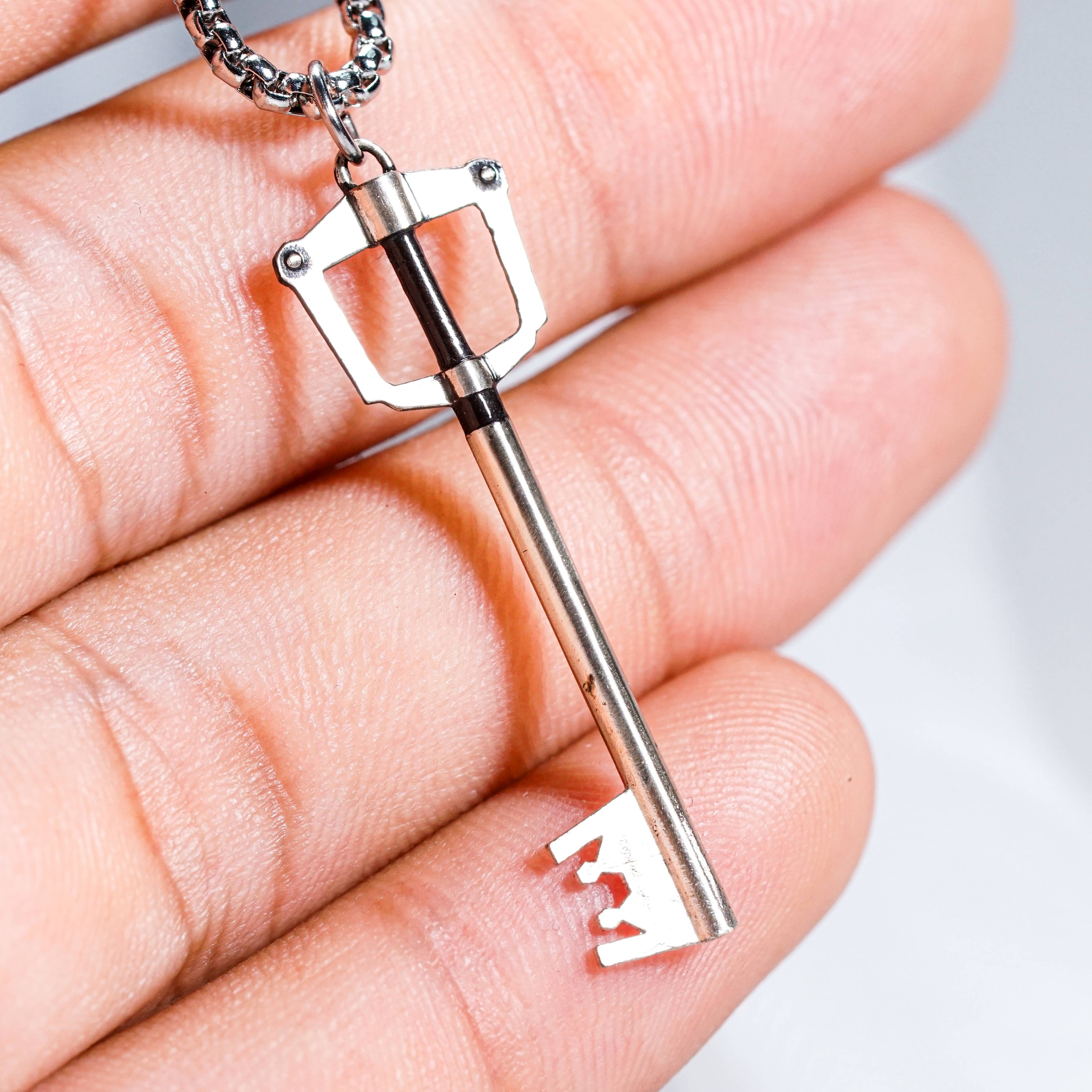 Kingdom Hearts Key 950 Silver Necklace, Key 950 Silver inspired by Kingdom Hearts, Kingdom Key Jewelry, Unisex Jewelry, Gamer Gift 7 - EternaSilver DSC08248 - EternaSilver