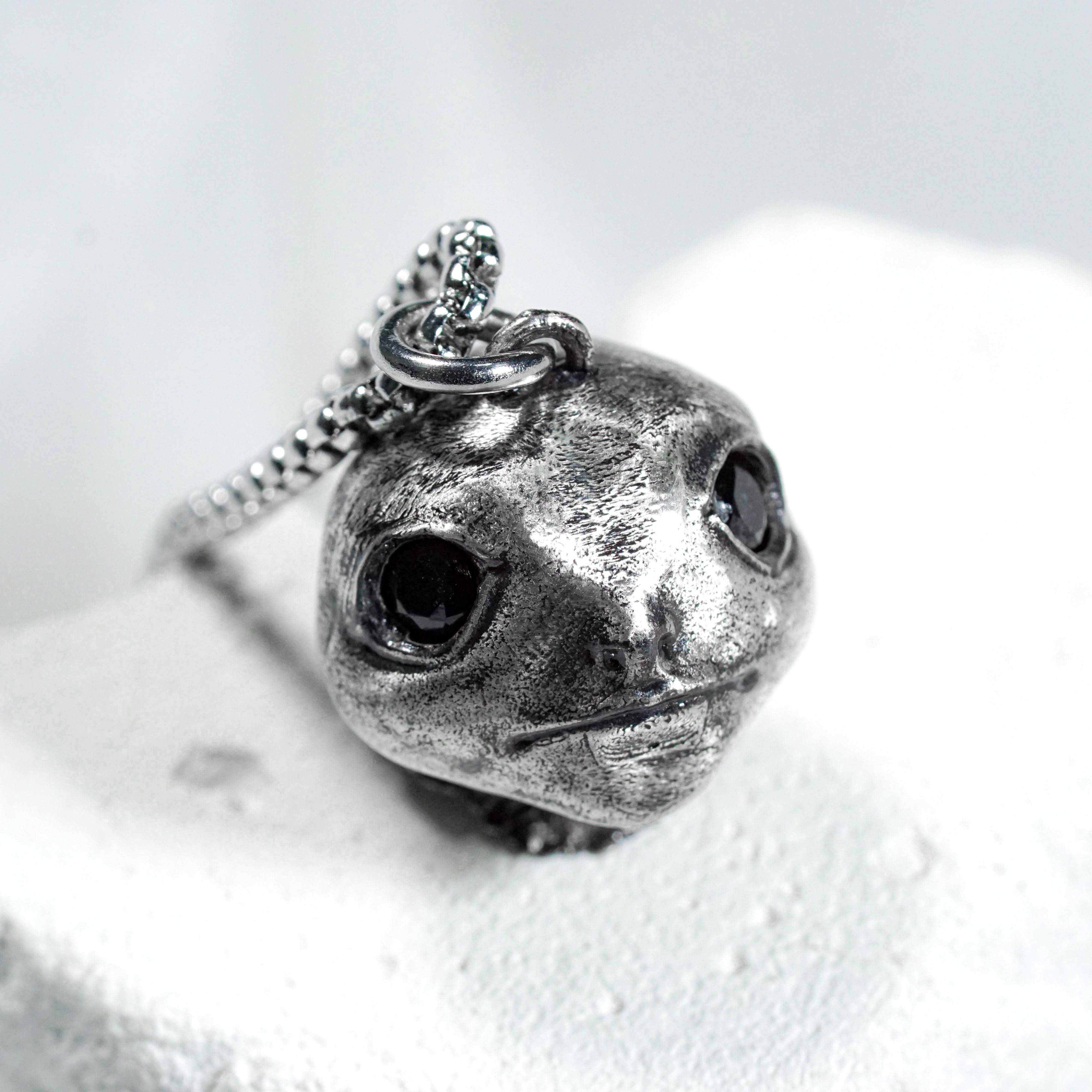 Albinauric Silver Necklace, Elden Ring Inspired Handmade Jewelry, Gaming Pendant,, Custom 950 Silver Ring for Fans of Elden Ring 7 - EternaSilver DSC08669 - EternaSilver