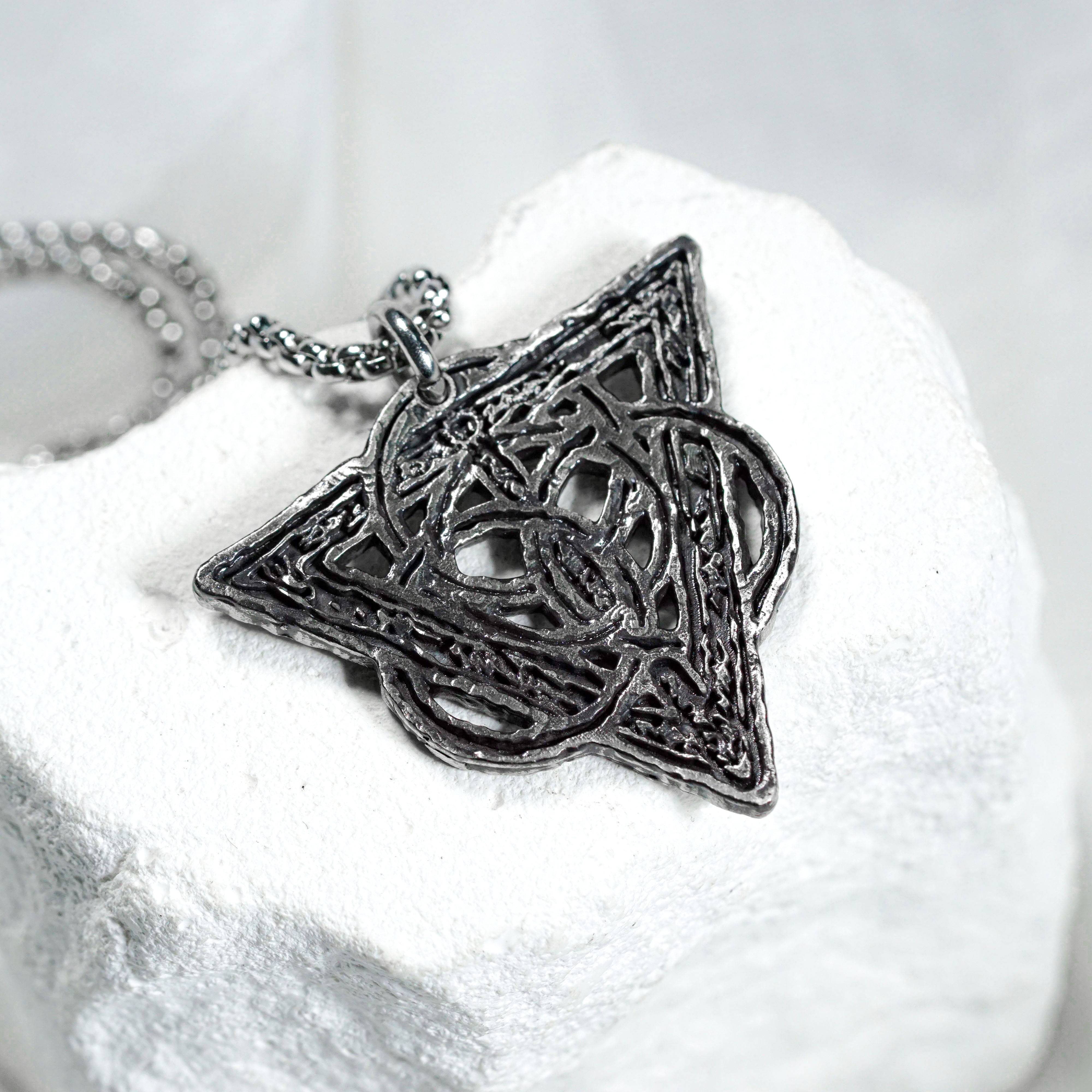 Golden Order Seal Necklace, Handmade 950 Silver Pendant Inspired by Elden Ring, Godfrey, and The Erdtree 7 - EternaSilver DSC08678 - EternaSilver