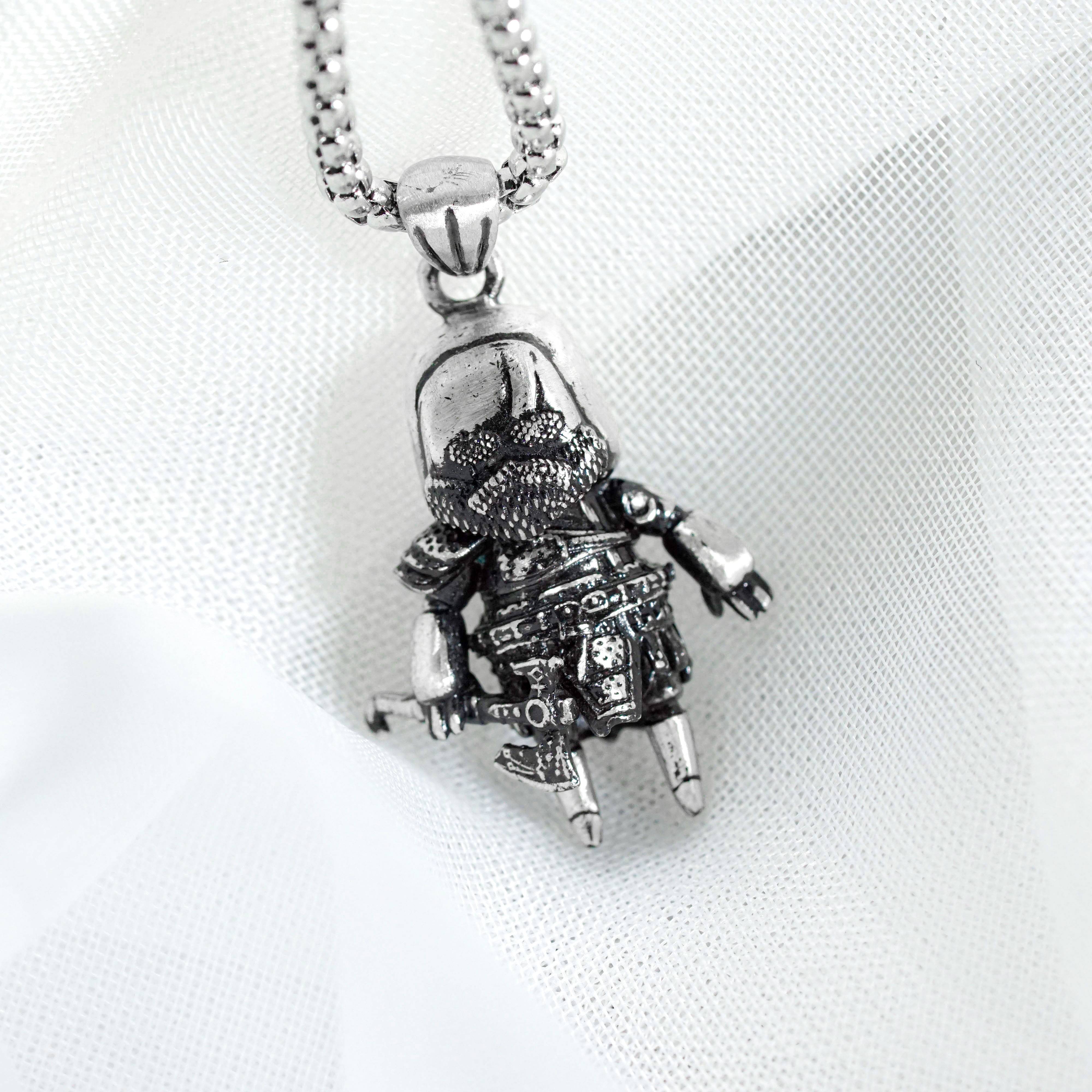 Kratos God of War Necklace, Silver 950 Jewelry, Perfect Sony Fan Gift for Him, Gift for Fans 7 - EternaSilver DSC08683 - EternaSilver