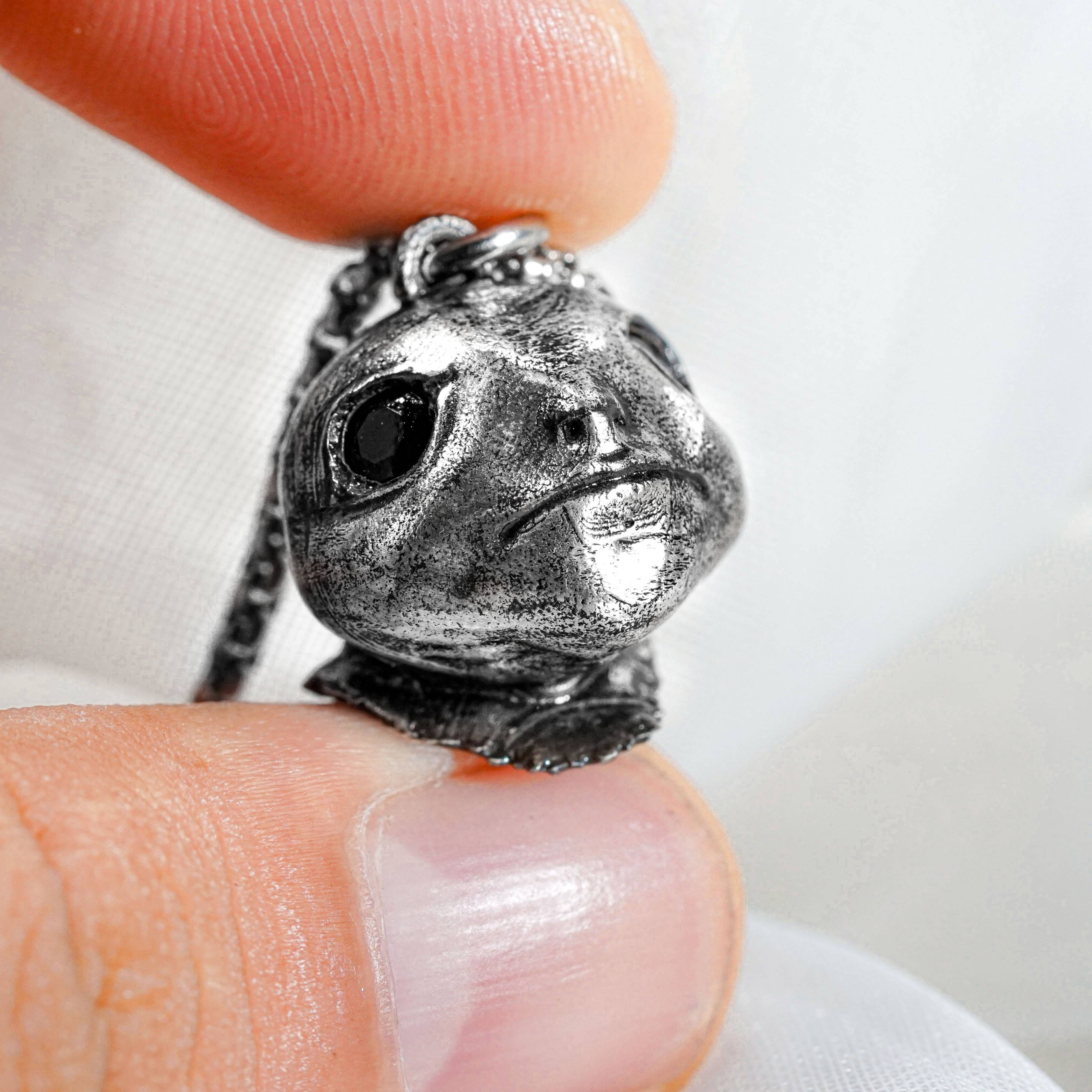 Albinauric Silver Necklace, Elden Ring Inspired Handmade Jewelry, Gaming Pendant,, Custom 950 Silver Ring for Fans of Elden Ring 5 - EternaSilver DSC08703 - EternaSilver