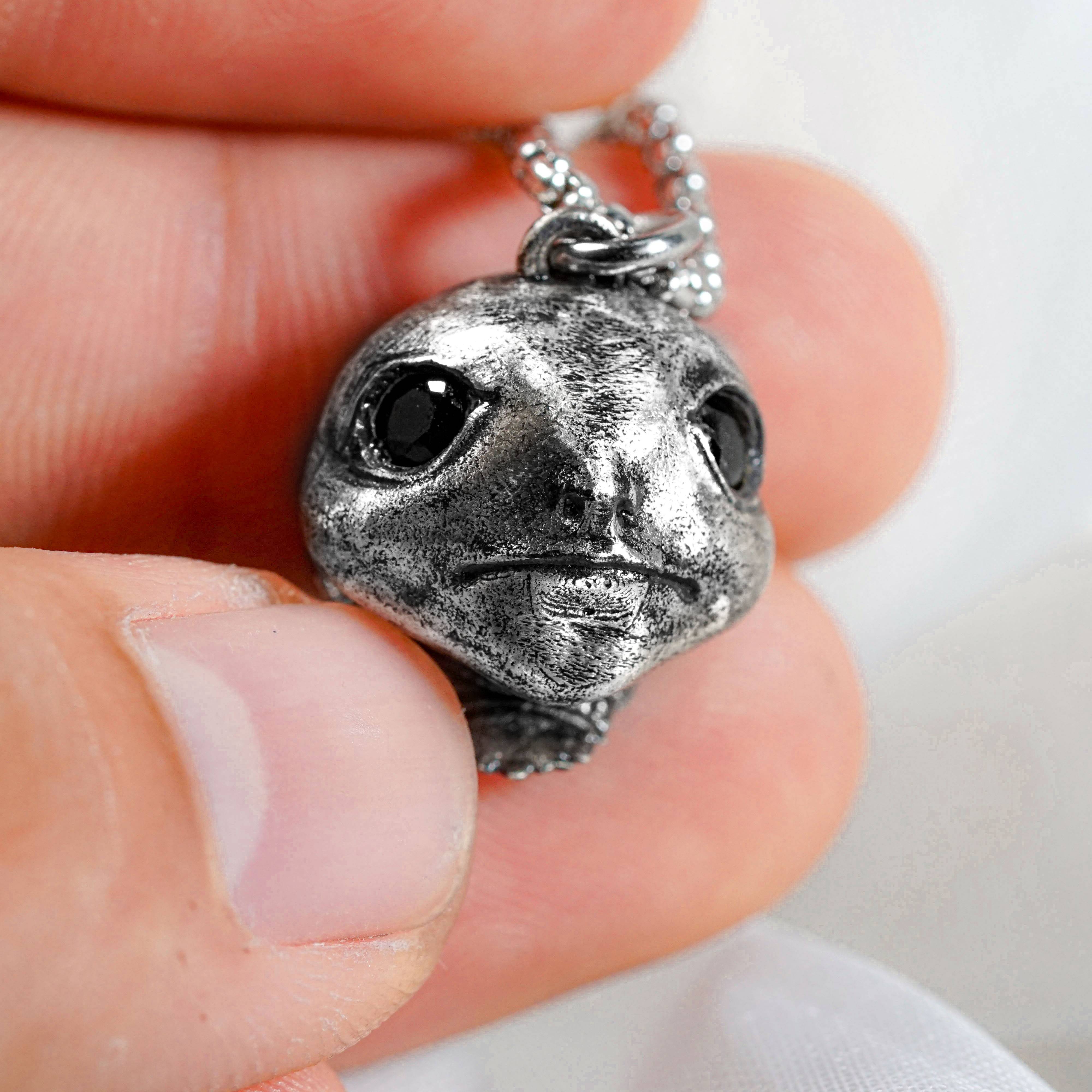 Albinauric Silver Necklace, Elden Ring Inspired Handmade Jewelry, Gaming Pendant,, Custom 950 Silver Ring for Fans of Elden Ring 4 - EternaSilver DSC08704 - EternaSilver