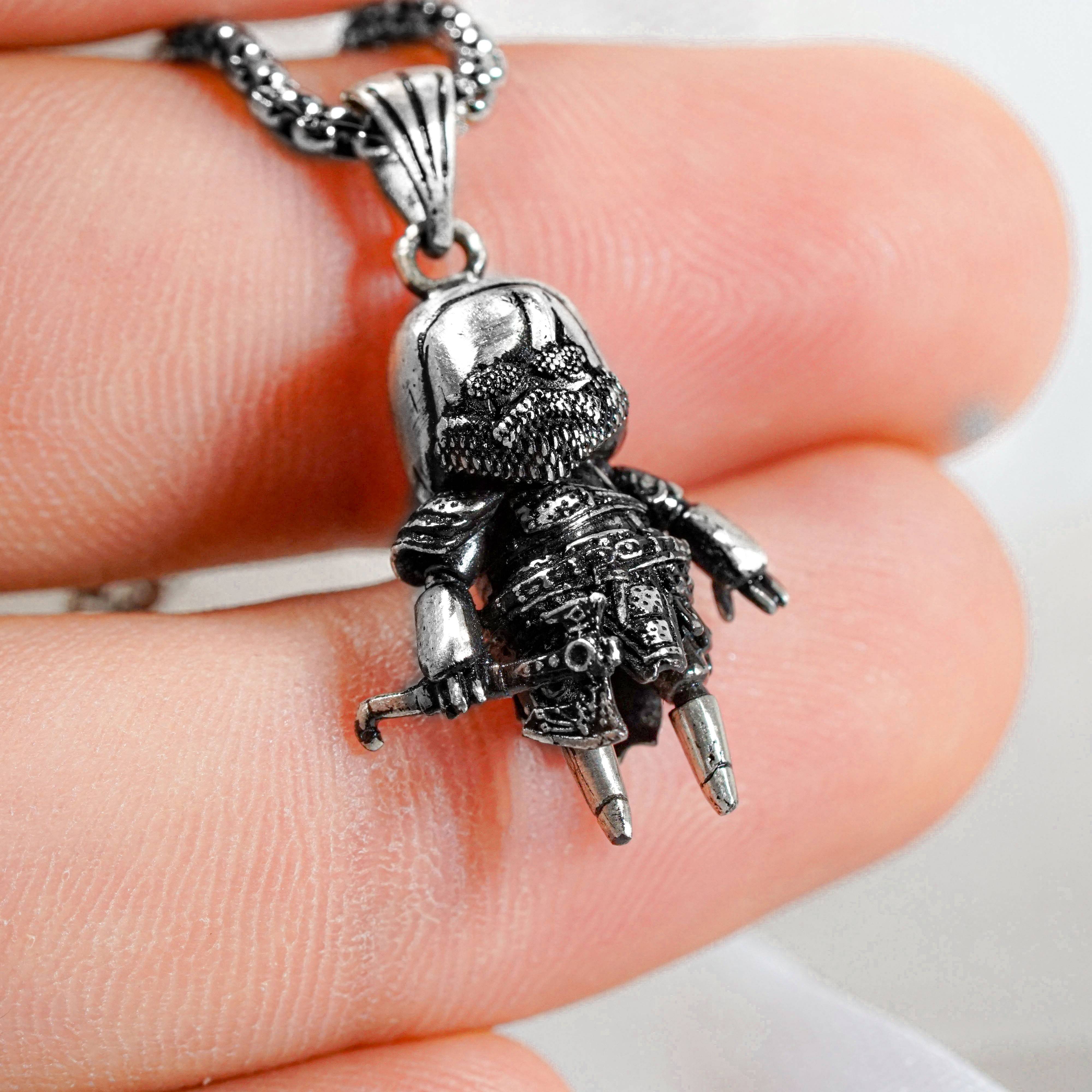 Kratos God of War Necklace, Silver 950 Jewelry, Perfect Sony Fan Gift for Him, Gift for Fans