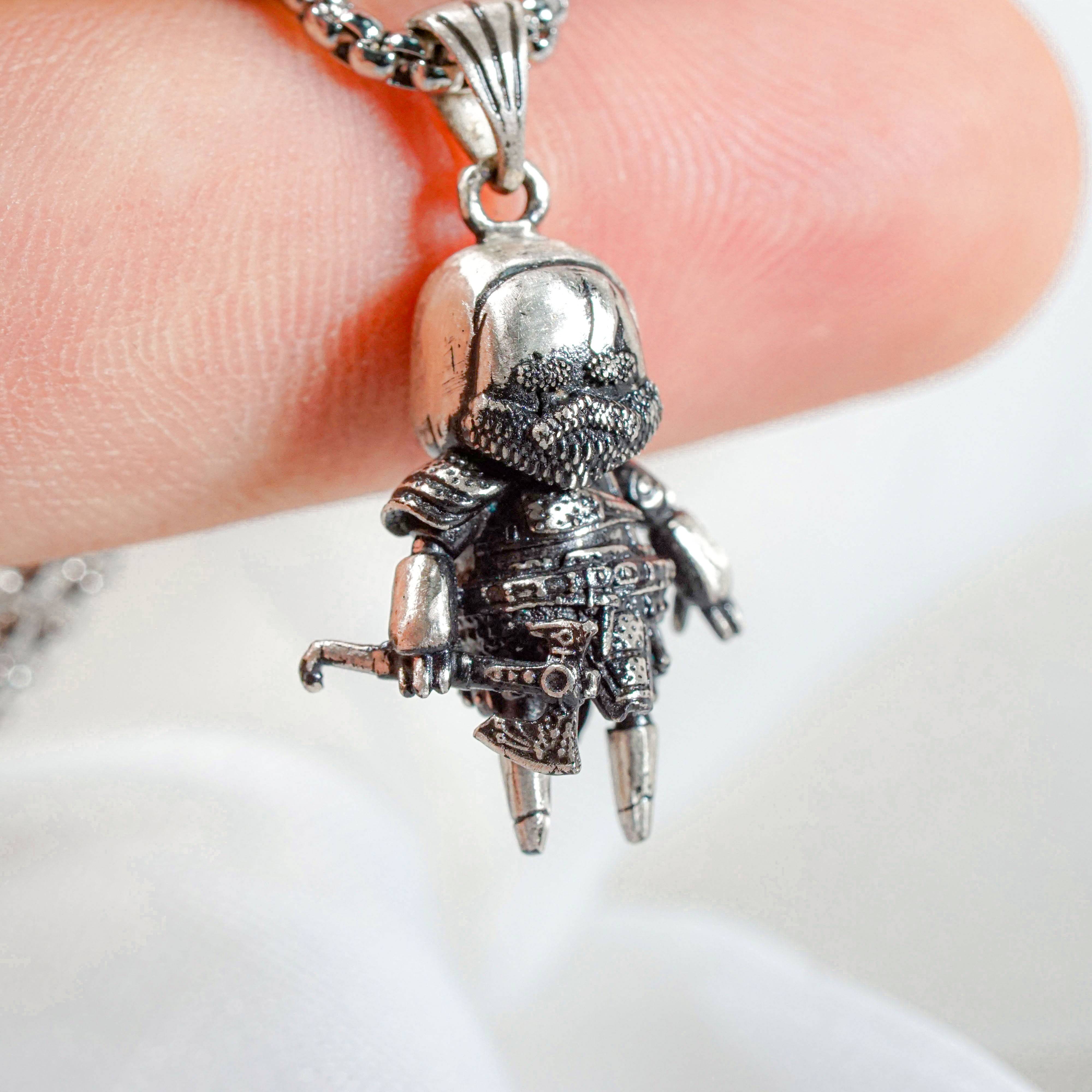 Kratos God of War Necklace, Silver 950 Jewelry, Perfect Sony Fan Gift for Him, Gift for Fans 6 - EternaSilver DSC08708 - EternaSilver