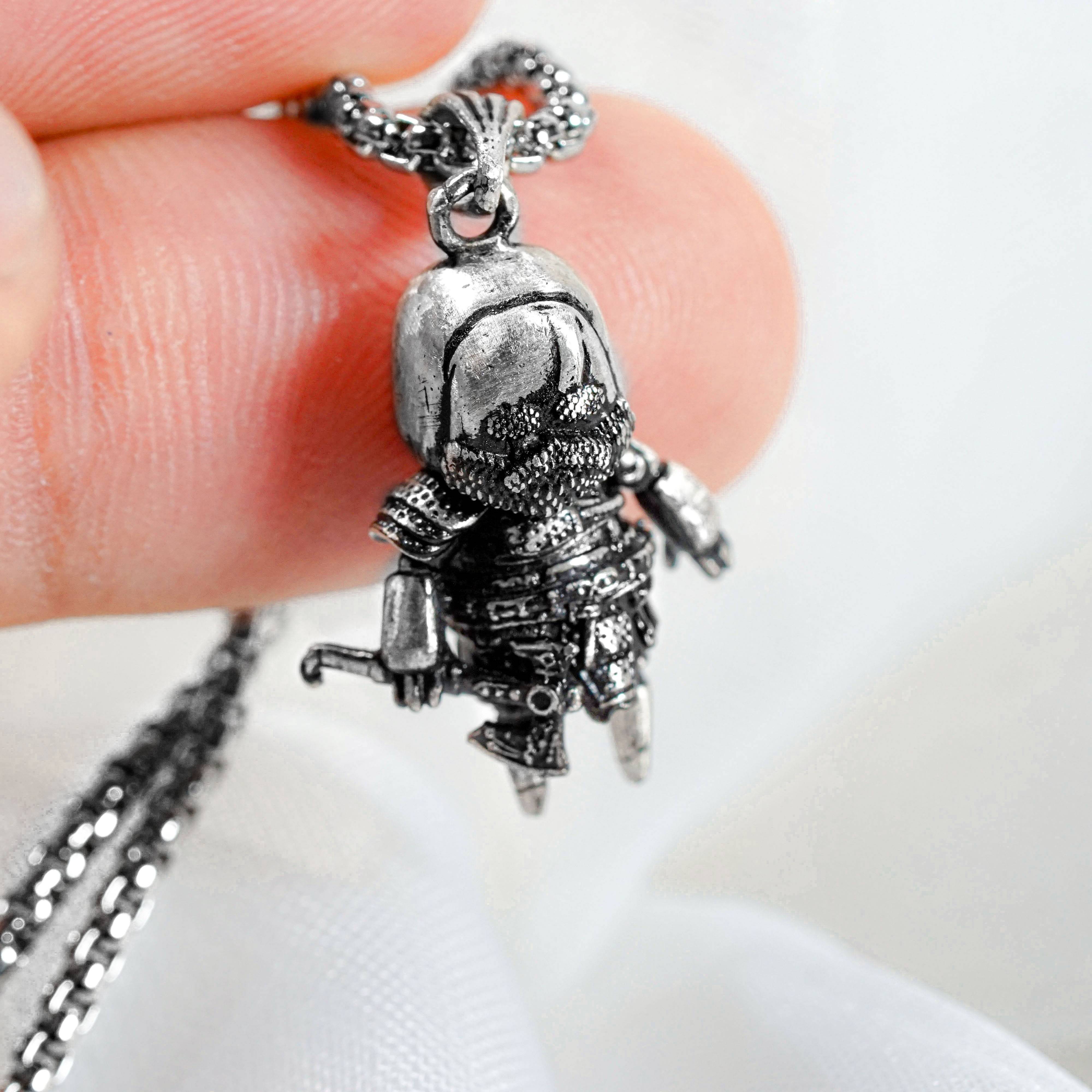 Kratos God of War Necklace, Silver 950 Jewelry, Perfect Sony Fan Gift for Him, Gift for Fans 4 - EternaSilver DSC08710 - EternaSilver