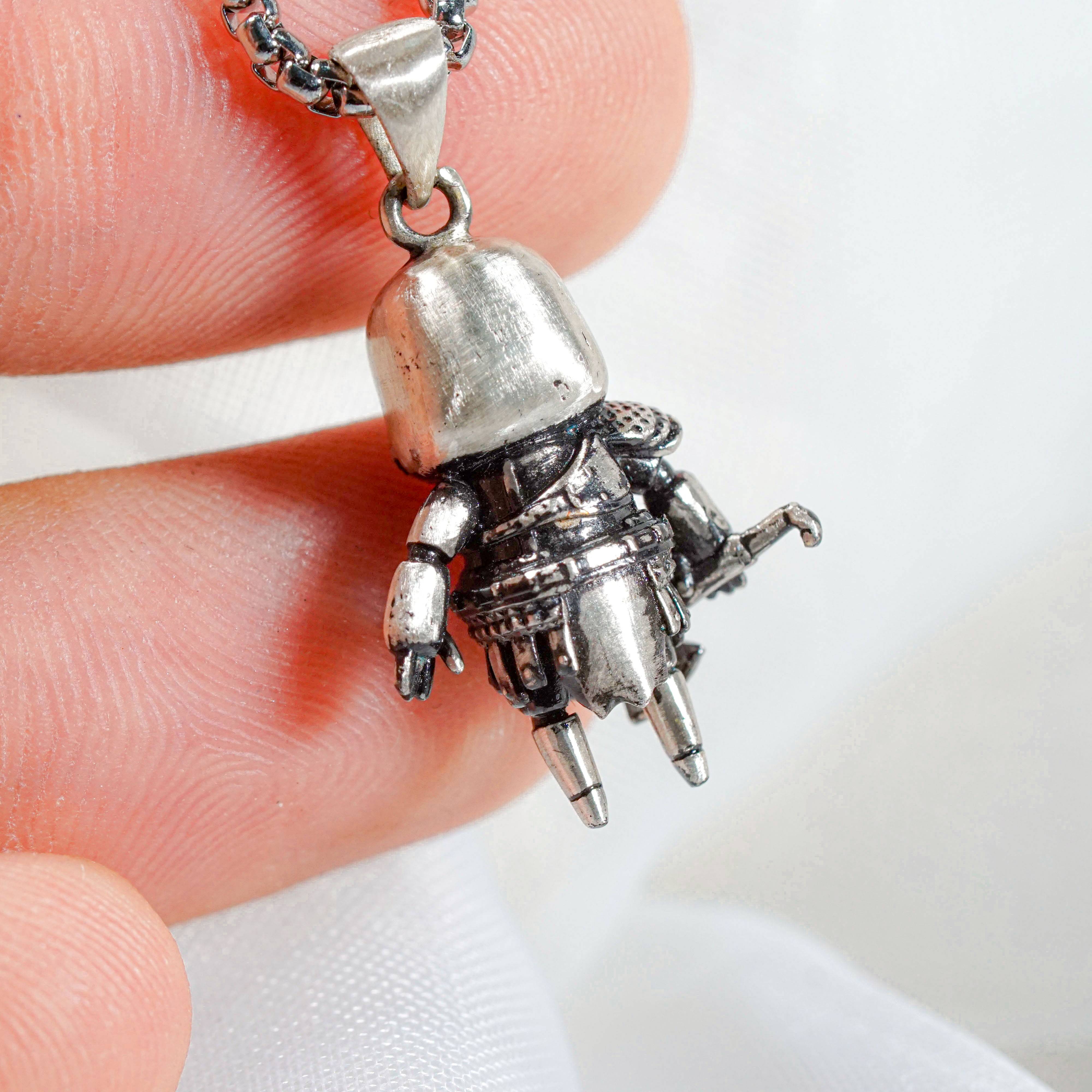 Kratos God of War Necklace, Silver 950 Jewelry, Perfect Sony Fan Gift for Him, Gift for Fans 3 - EternaSilver DSC08711 - EternaSilver