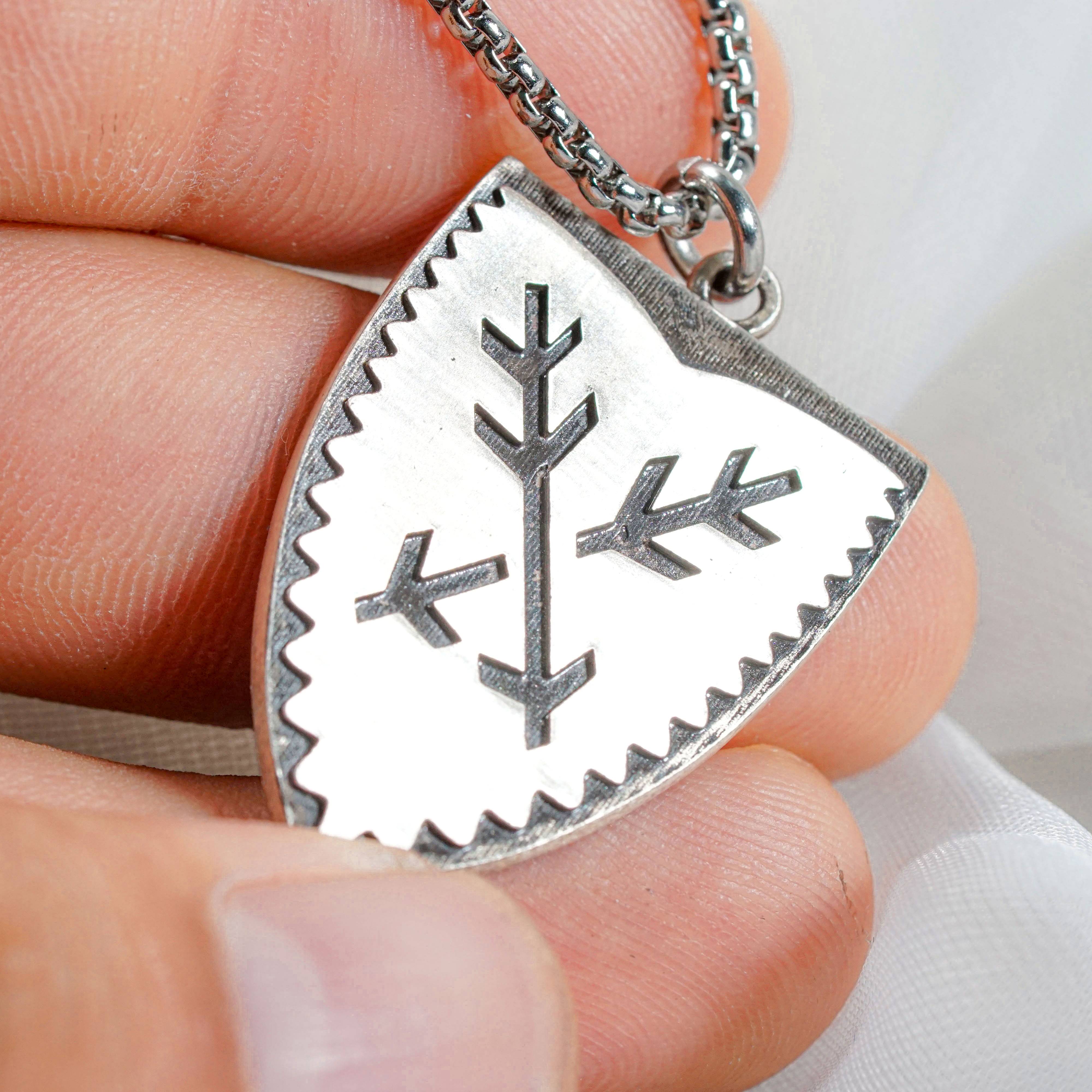 Kingdom Come Deliverance II Lord Hans Capon's Shield Badge Necklace, Handcrafted 950 Silver Pendant, Kingdom Come Cosplay 4 - EternaSilver DSC08718 - EternaSilver