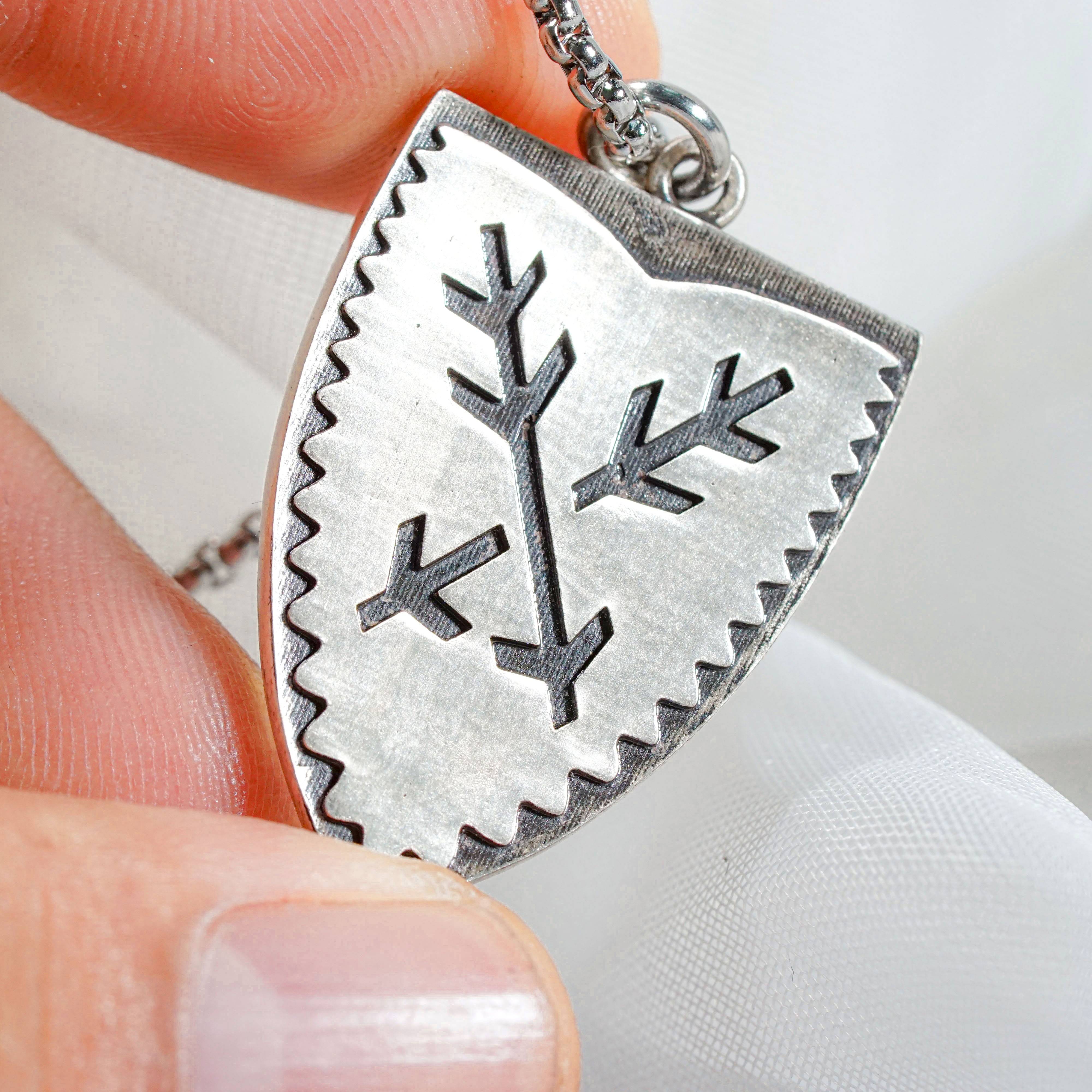 Kingdom Come Deliverance II Lord Hans Capon's Shield Badge Necklace, Handcrafted 950 Silver Pendant, Kingdom Come Cosplay 3 - EternaSilver DSC08719 - EternaSilver