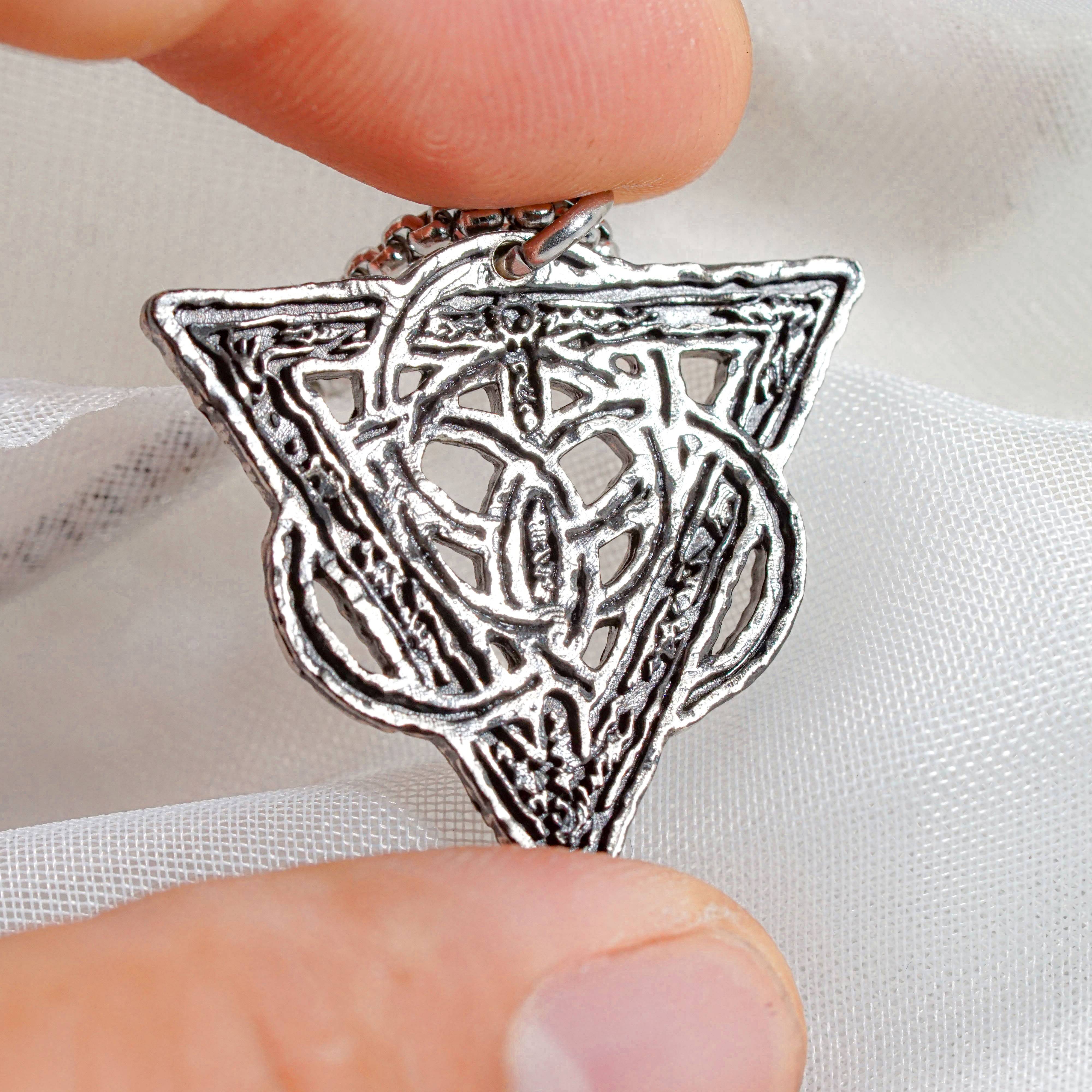 Golden Order Seal Necklace, Handmade 950 Silver Pendant Inspired by Elden Ring, Godfrey, and The Erdtree 4 - EternaSilver DSC08738 - EternaSilver