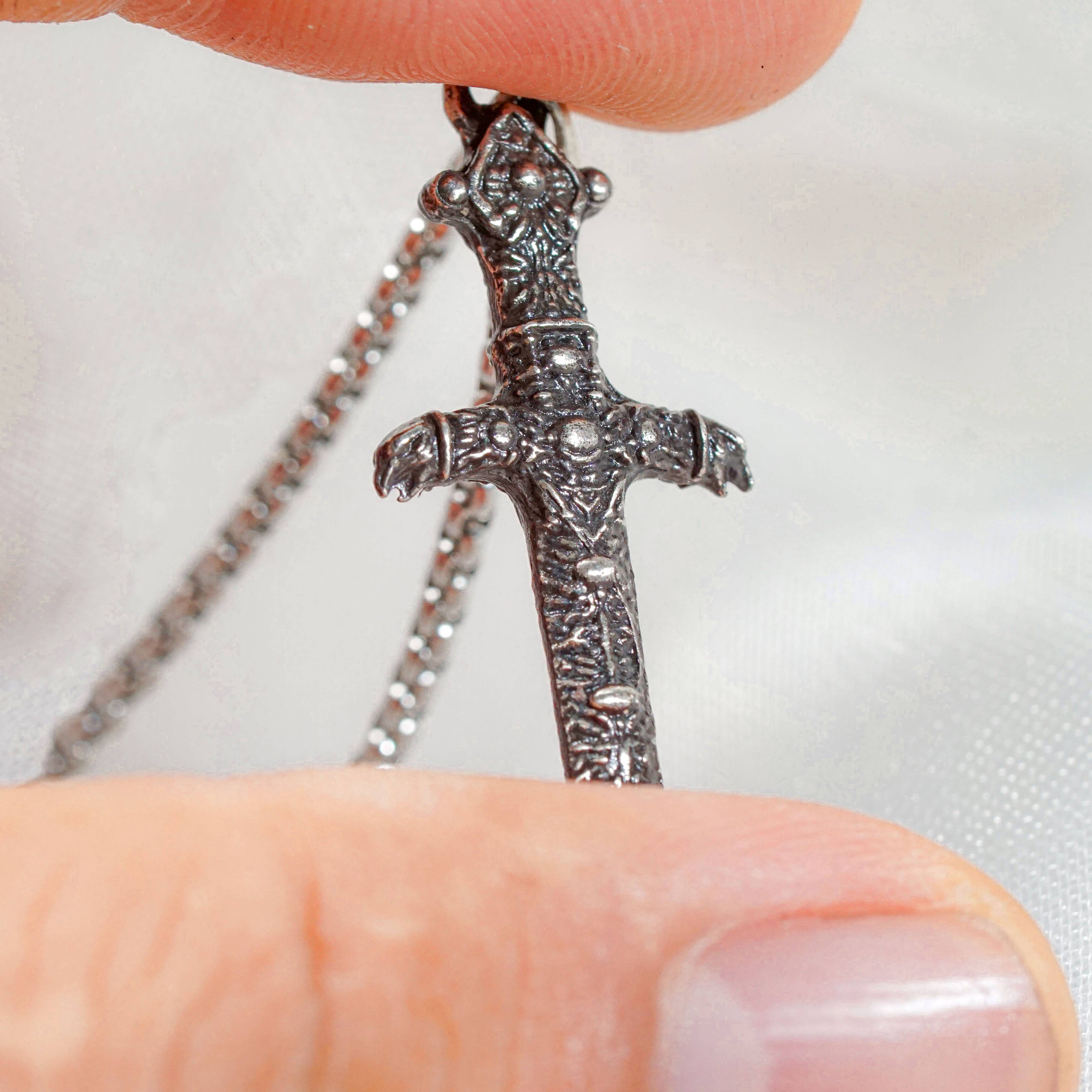 Elden Ring Stonesword Key Silver Necklace, Handcrafted 950 Silver Elden Ring Pendant, Elden Ring Jewelry, Gift for Gamers 5 - EternaSilver DSC08750 - EternaSilver