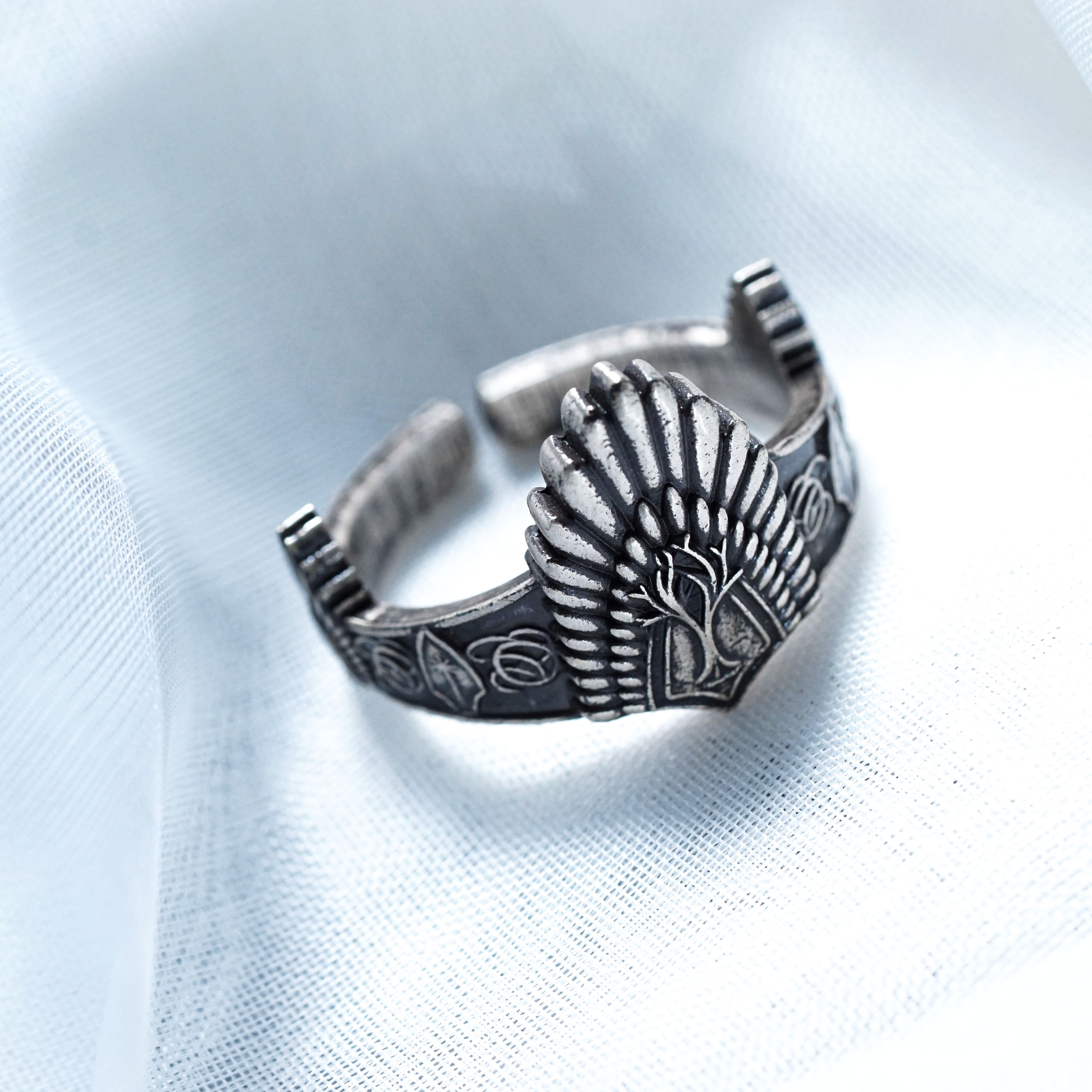 Aragorn Ring, Lord of the Rings Inspired Handmade 950 Silver Ring, King of Gondor Crown Ring, Fantasy Jewelry Gift for LOTR Fans 5 - EternaSilver DSC00733 - EternaSilver