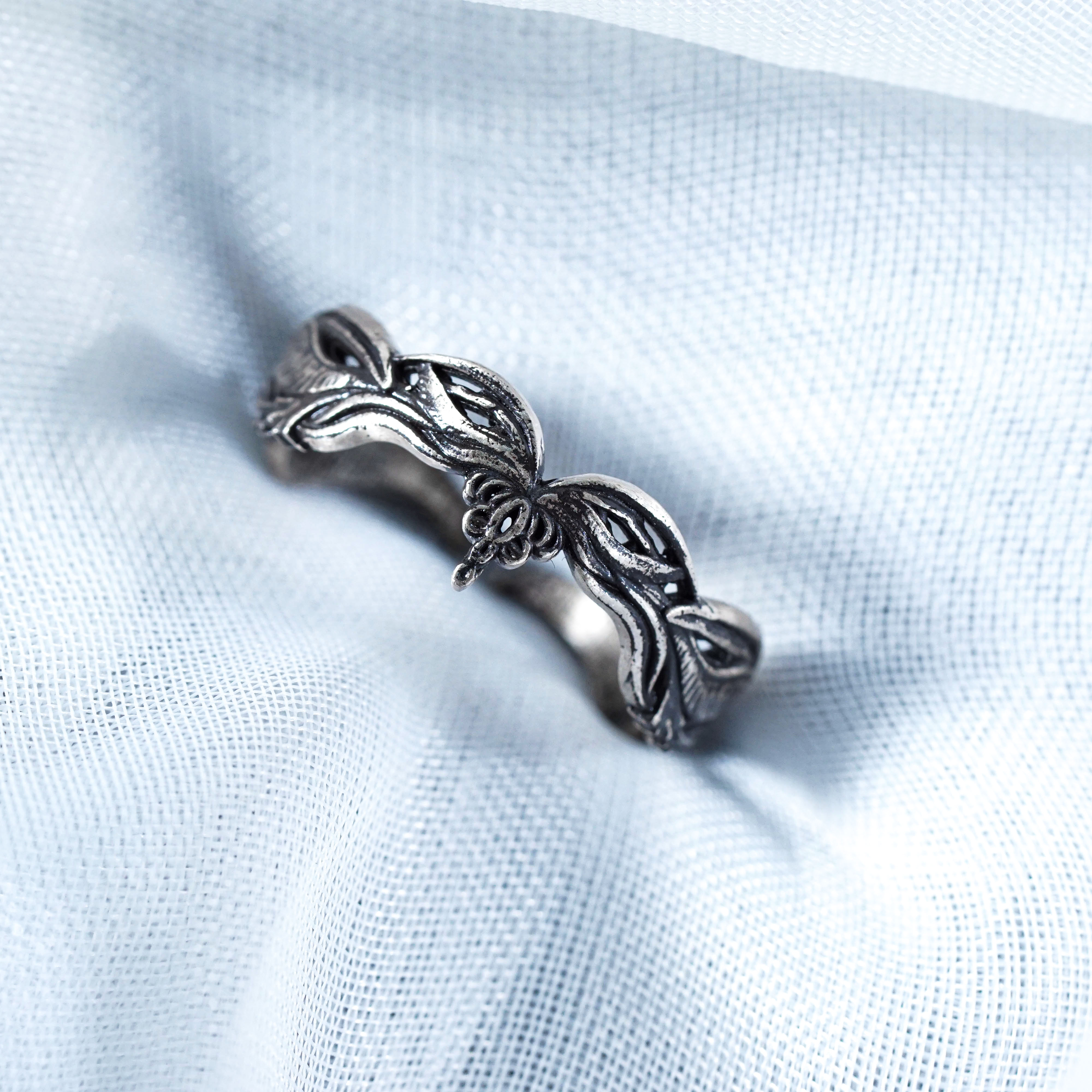 Arwen Ring, Lord of the Rings Inspired Handmade 950 Silver Elven Ring, Evenstar Style Jewelry, Romantic Gift for LOTR and Fantasy Fans 4 - EternaSilver DSC00738 - EternaSilver