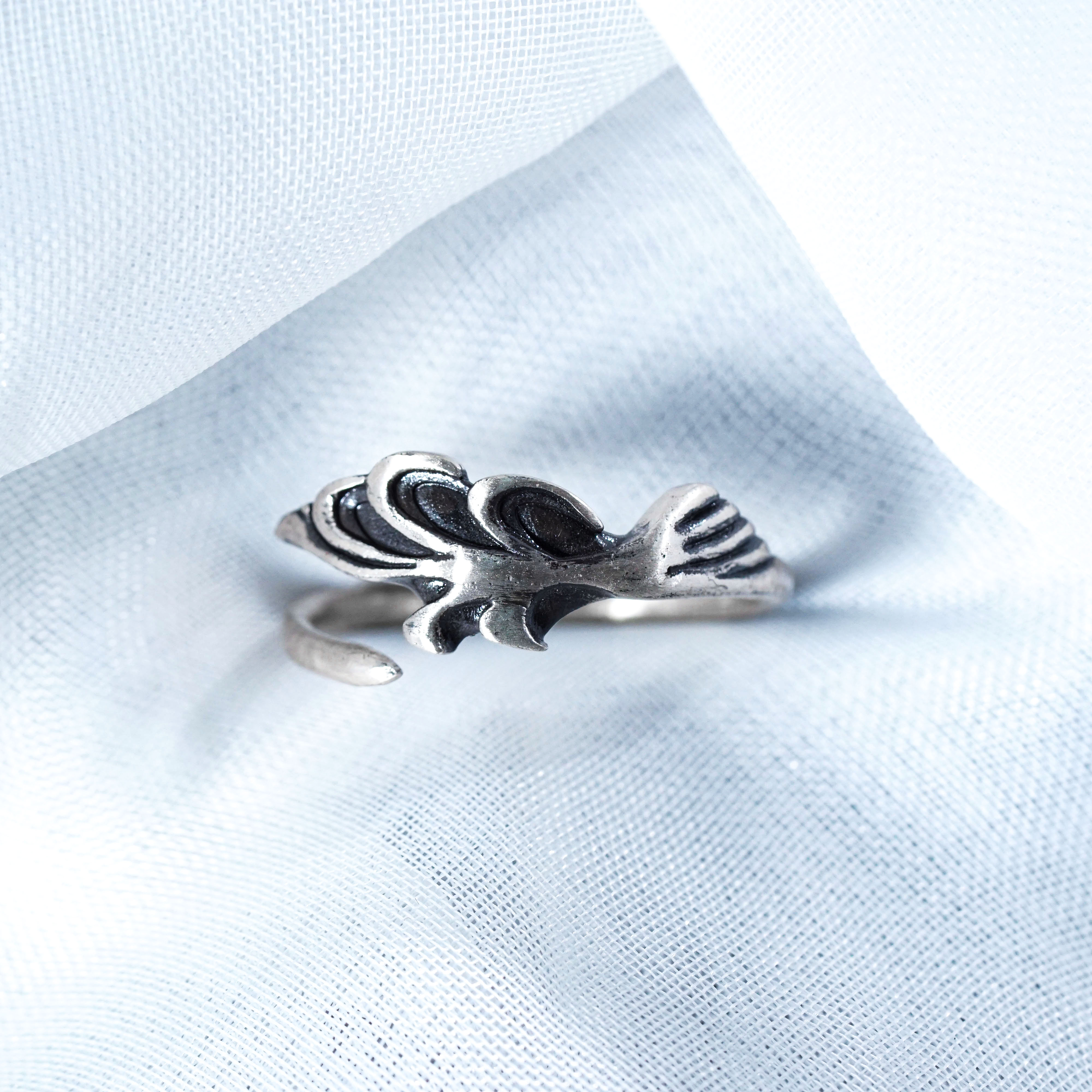 Apothecary Diaries Mao Mao Hairpin Ring, Custom Handmade 950 Silver Adjustable Ring, Inspired by The Apothecary Diaries, Gift for Anime and Fantasy Jewelry Fans 4 - EternaSilver DSC00743 - EternaSilver