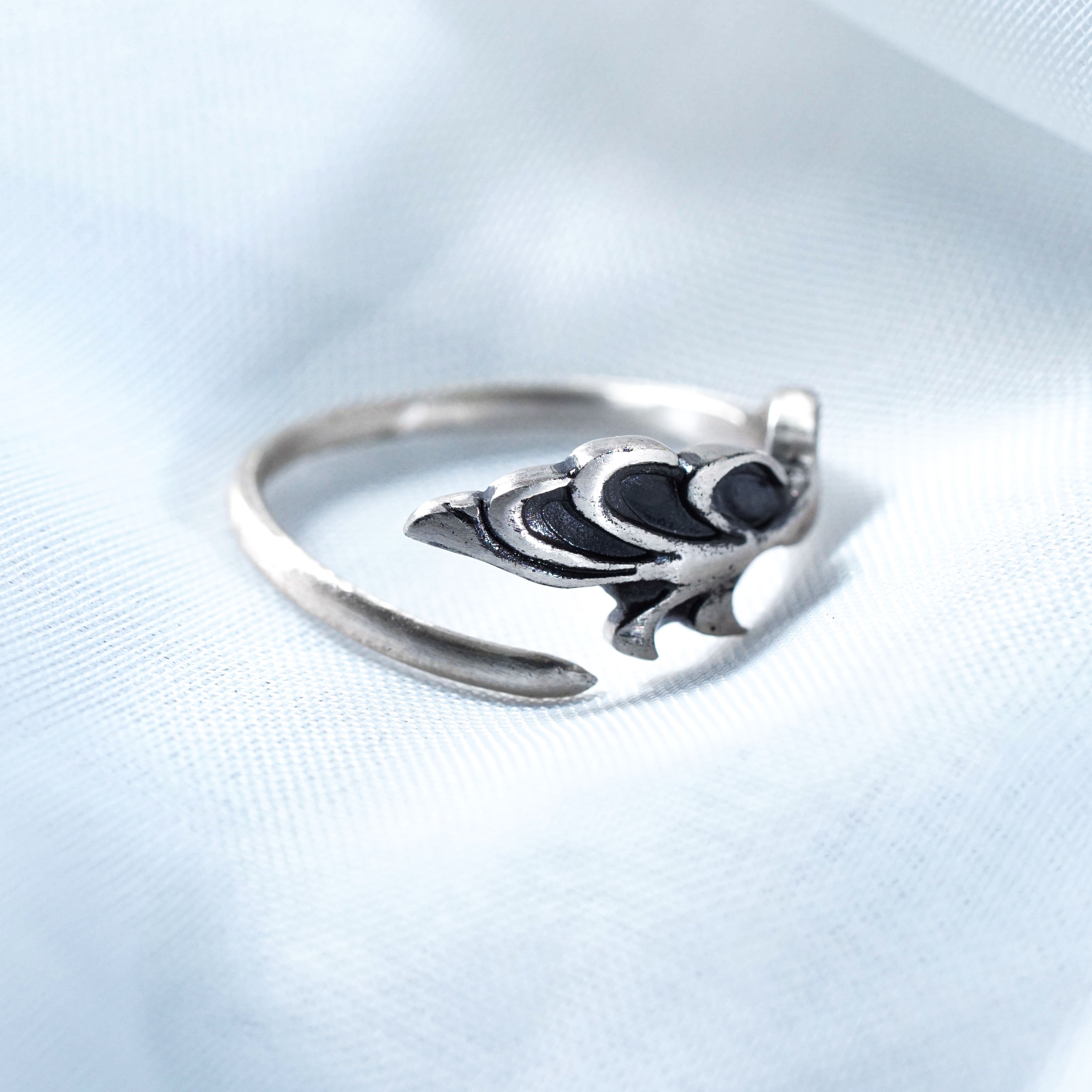 Apothecary Diaries Mao Mao Hairpin Ring, Custom Handmade 950 Silver Adjustable Ring, Inspired by The Apothecary Diaries, Gift for Anime and Fantasy Jewelry Fans