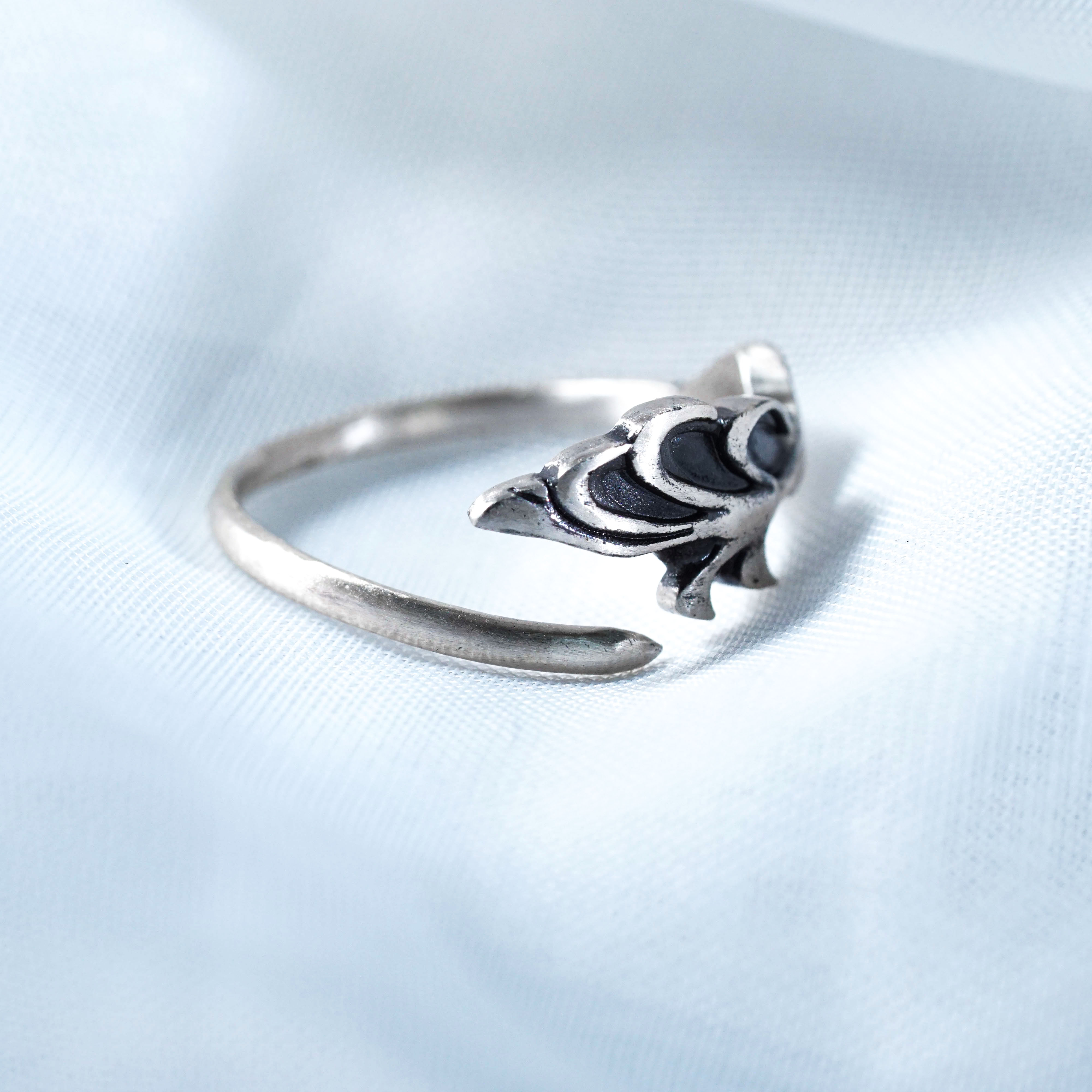 Apothecary Diaries Mao Mao Hairpin Ring, Custom Handmade 950 Silver Adjustable Ring, Inspired by The Apothecary Diaries, Gift for Anime and Fantasy Jewelry Fans 7 - EternaSilver DSC00746 - EternaSilver