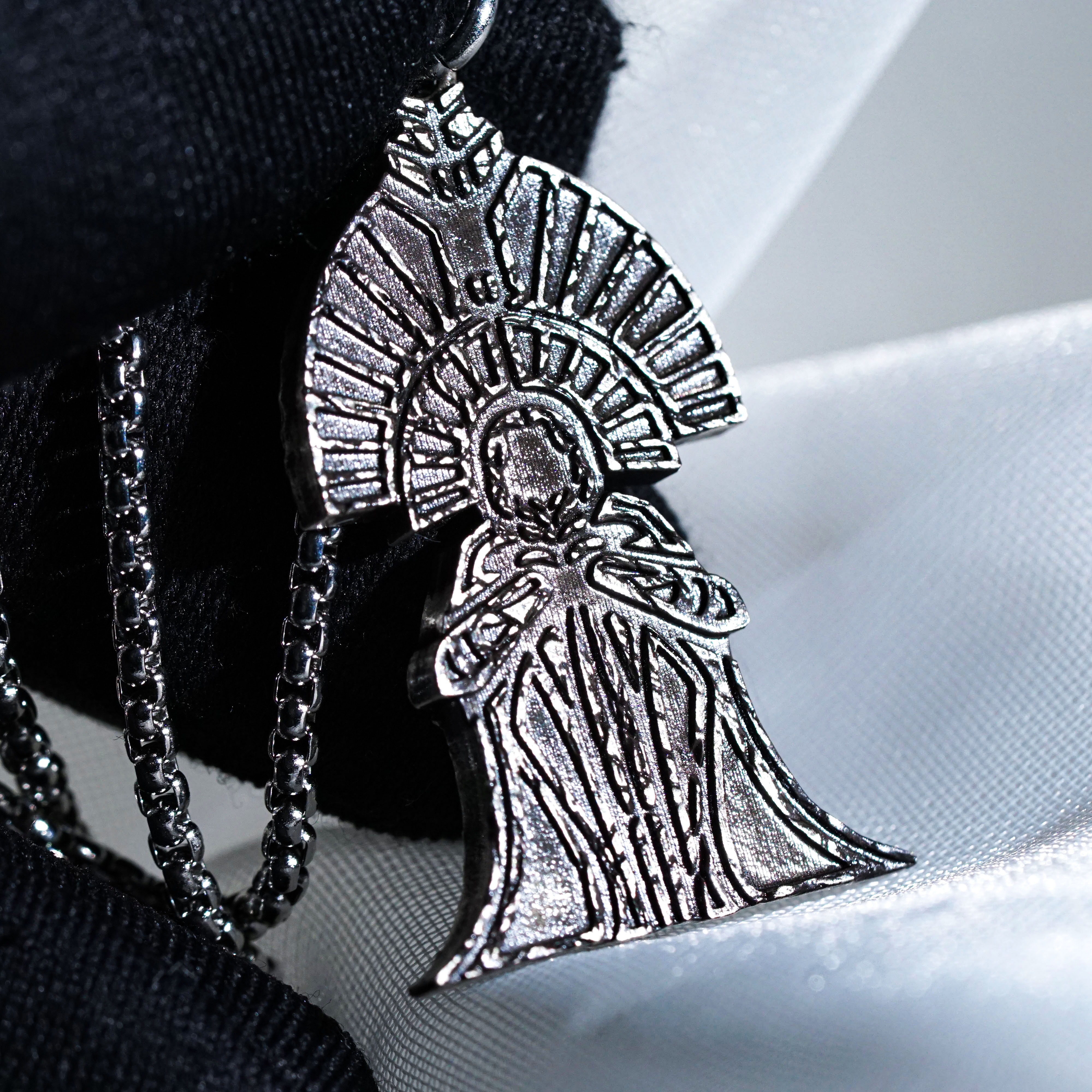 The Paintress Necklace, Clair Obscur Expedition 33 Inspired Handmade 950 Silver Pendant, Fantasy Jewelry Gift for Gamers and Collectors 4 - EternaSilver DSC00792 - EternaSilver