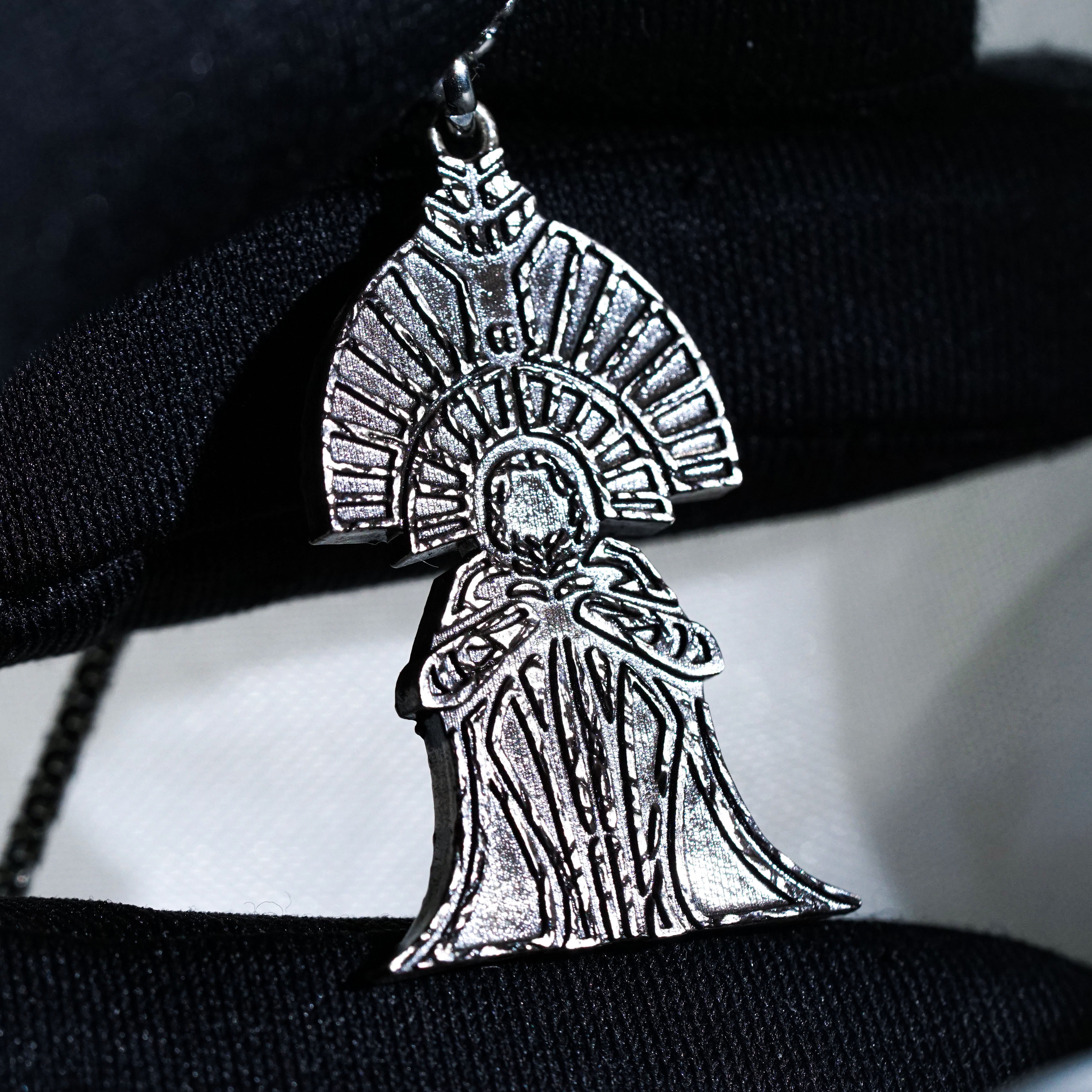 The Paintress Necklace, Clair Obscur Expedition 33 Inspired Handmade 950 Silver Pendant, Fantasy Jewelry Gift for Gamers and Collectors 5 - EternaSilver DSC00793 - EternaSilver