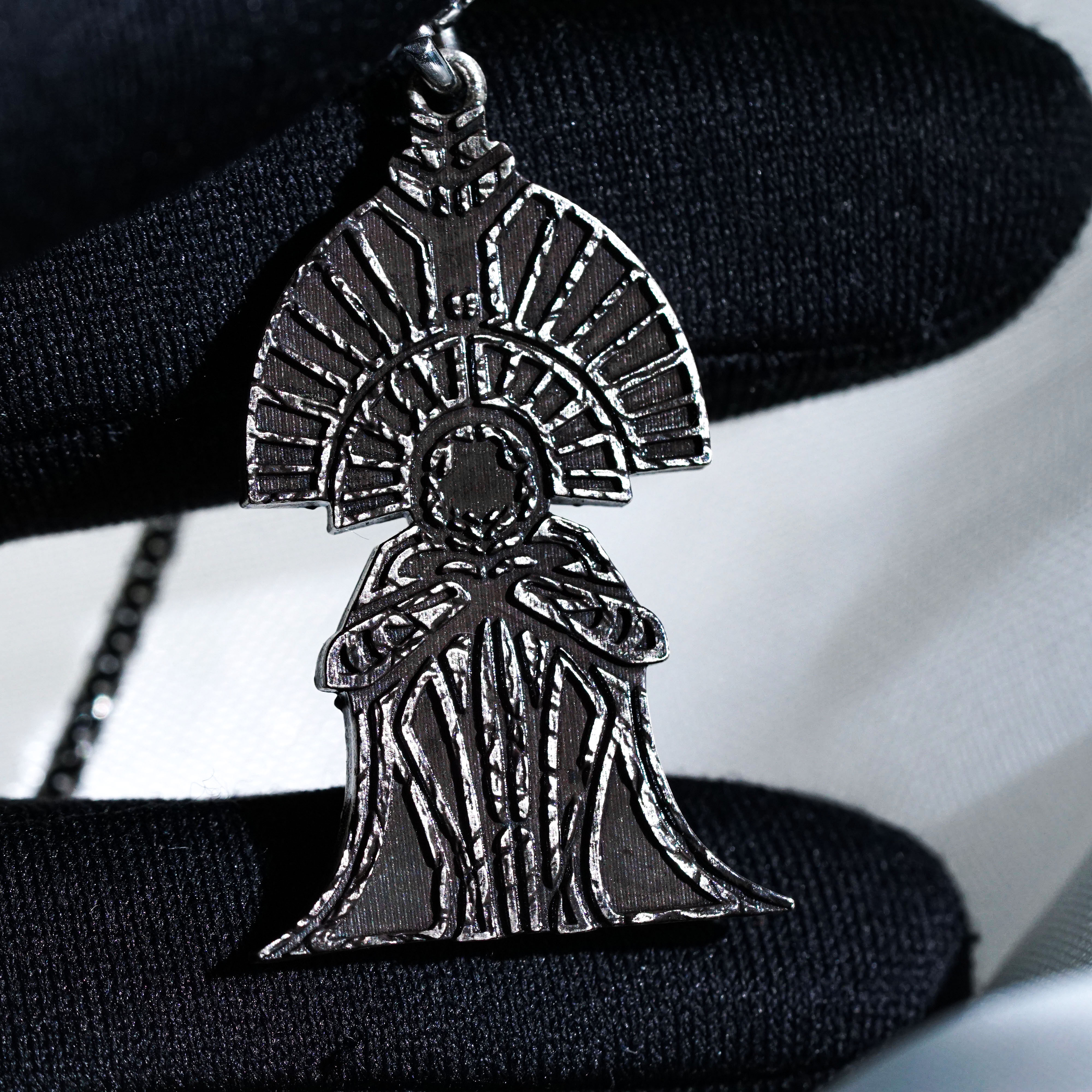 The Paintress Necklace, Clair Obscur Expedition 33 Inspired Handmade 950 Silver Pendant, Fantasy Jewelry Gift for Gamers and Collectors 6 - EternaSilver DSC00794 - EternaSilver