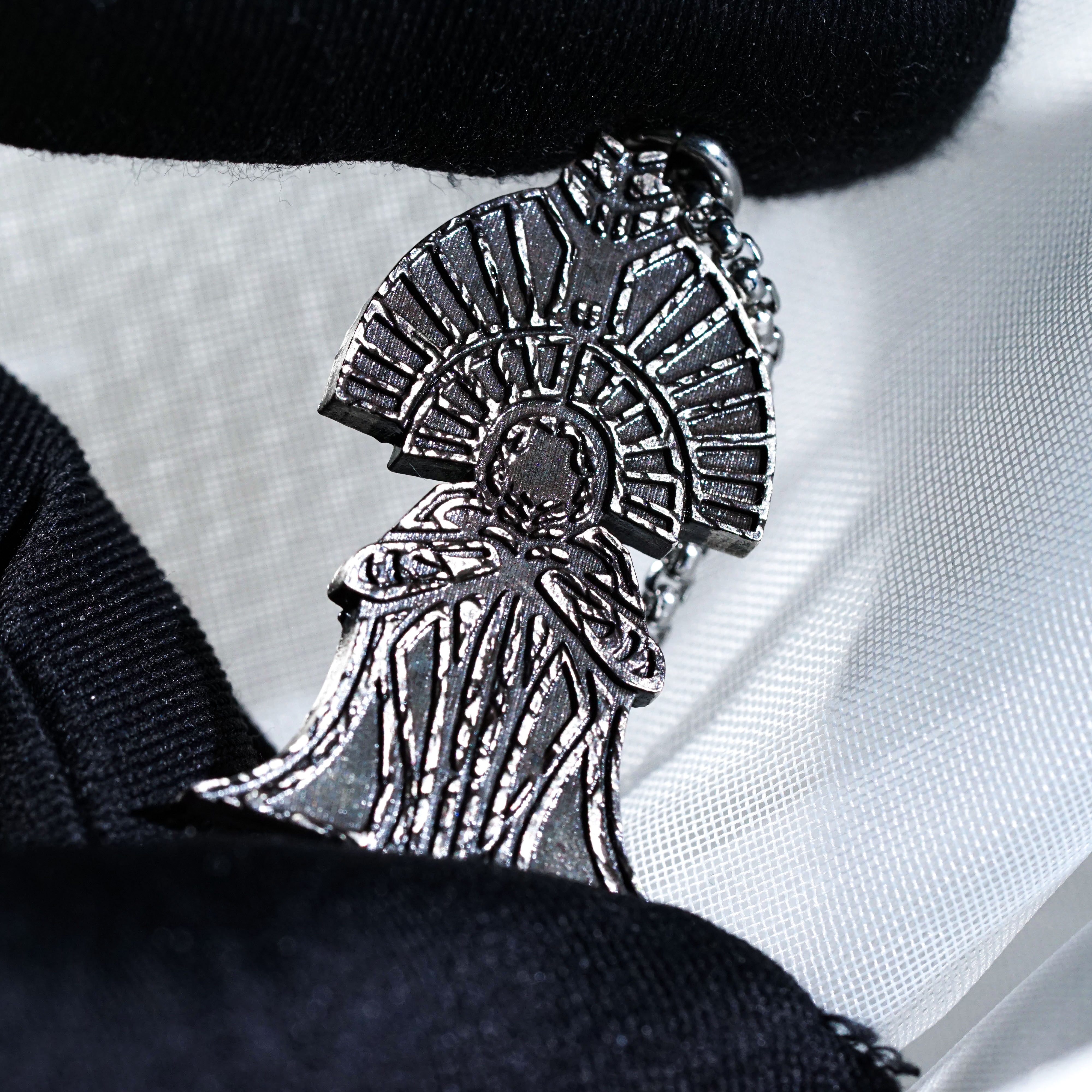 The Paintress Necklace, Clair Obscur Expedition 33 Inspired Handmade 950 Silver Pendant, Fantasy Jewelry Gift for Gamers and Collectors 7 - EternaSilver DSC00795 - EternaSilver