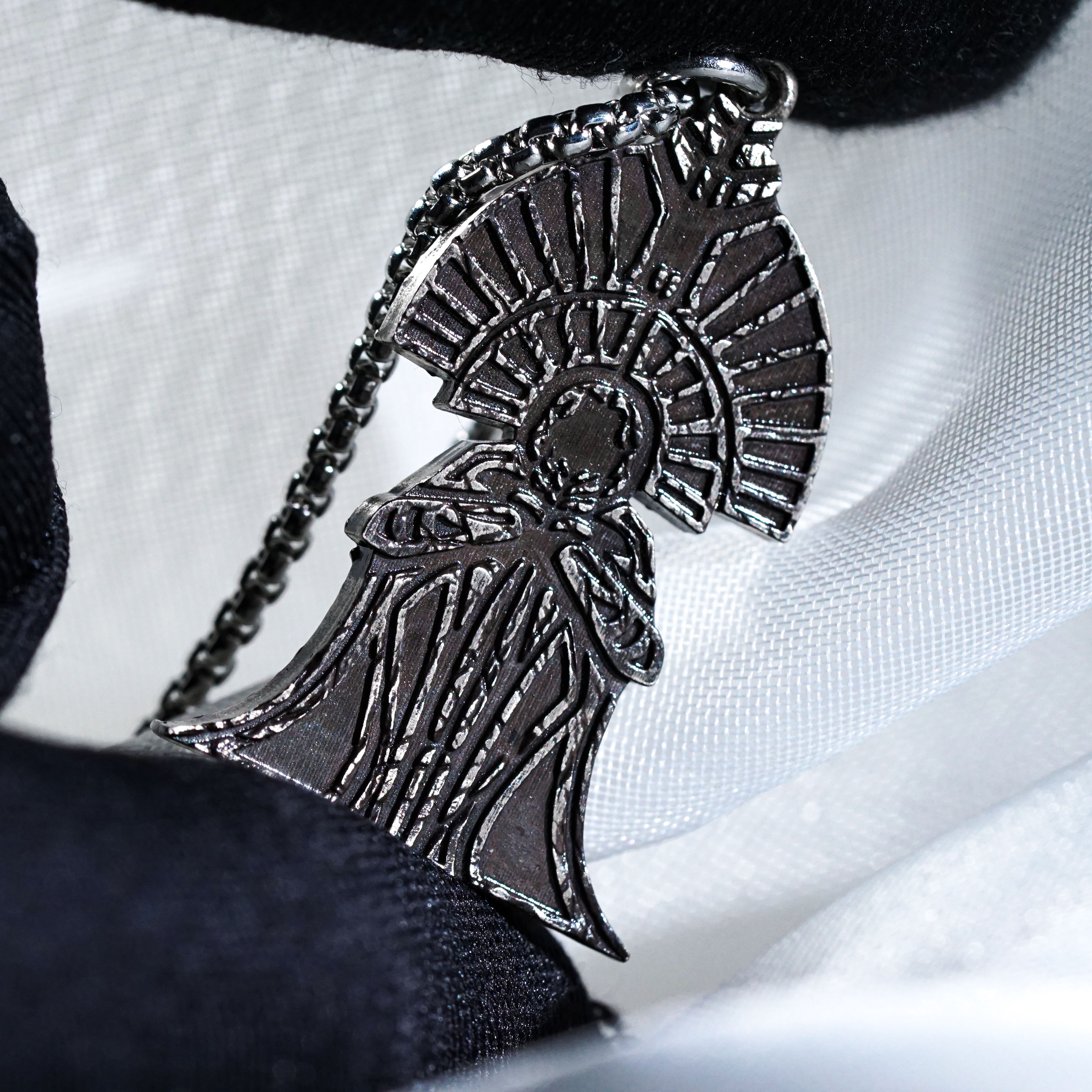 The Paintress Necklace, Clair Obscur Expedition 33 Inspired Handmade 950 Silver Pendant, Fantasy Jewelry Gift for Gamers and Collectors 8 - EternaSilver DSC00796 - EternaSilver